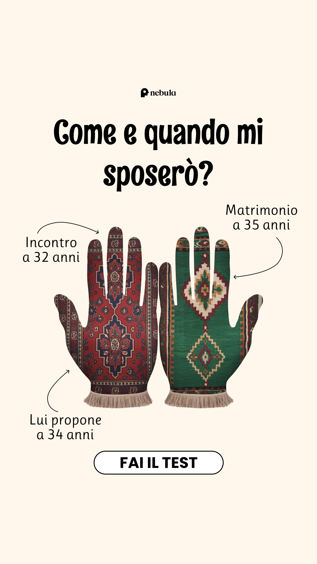 Nebula: Palm Reading Facebook ad