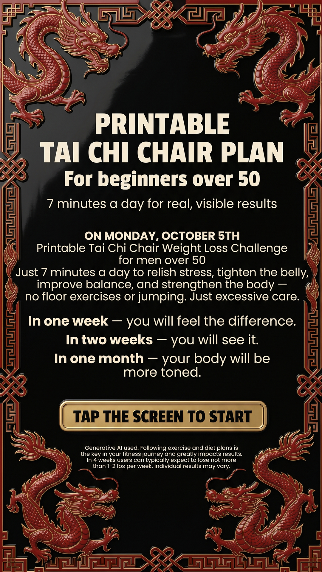 Mike's Strength Challenge Facebook ad from Oct 4, 2026