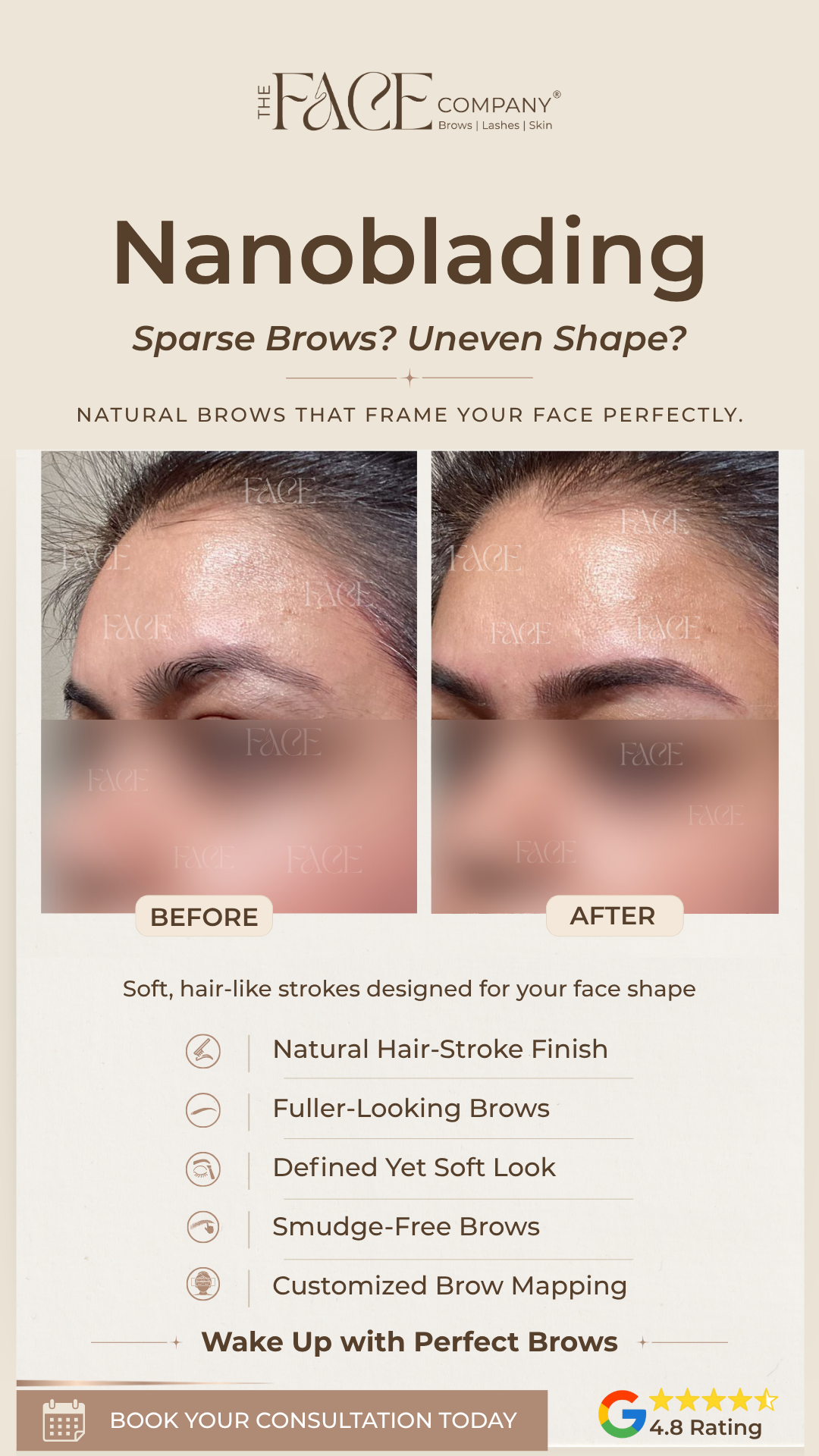 The Face Company Facebook ad