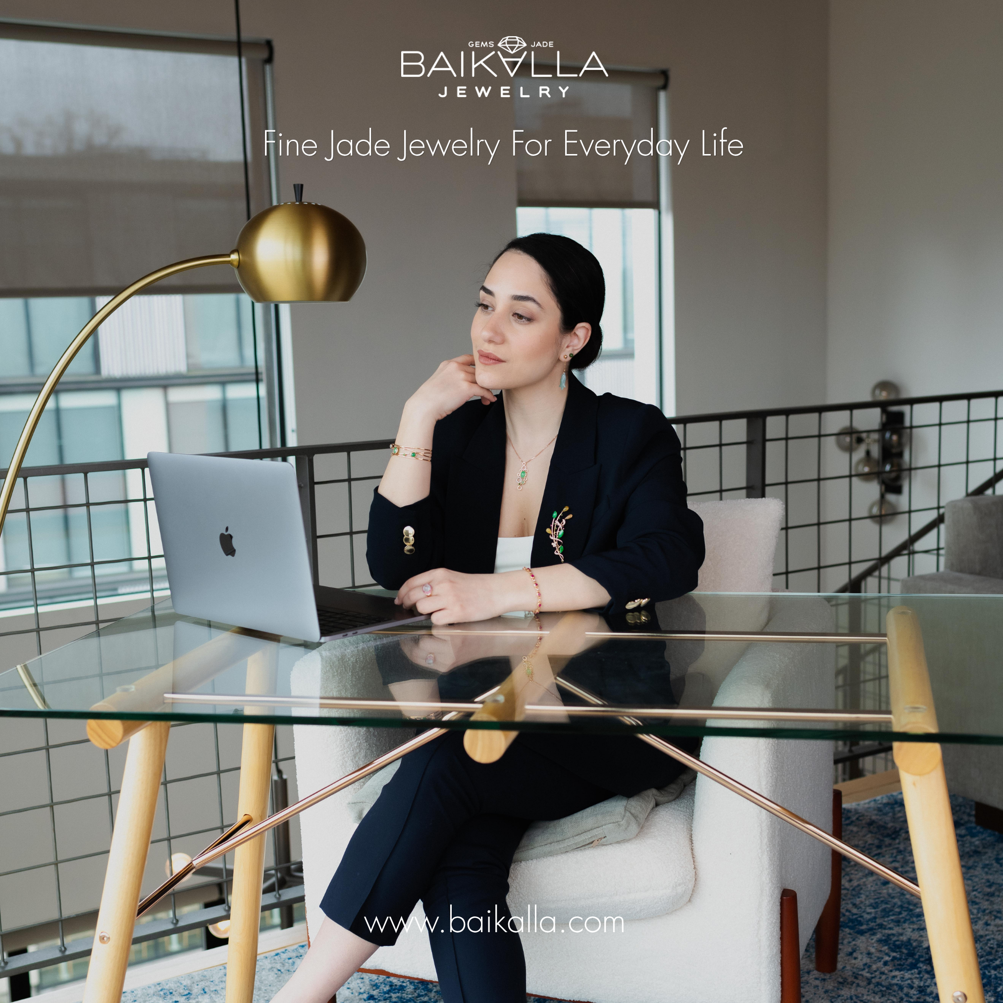 Baikalla Jewelry - Fine Jadeite Jade Jewelers Facebook ad: Discover a natural jade piece that is uniquely yours.