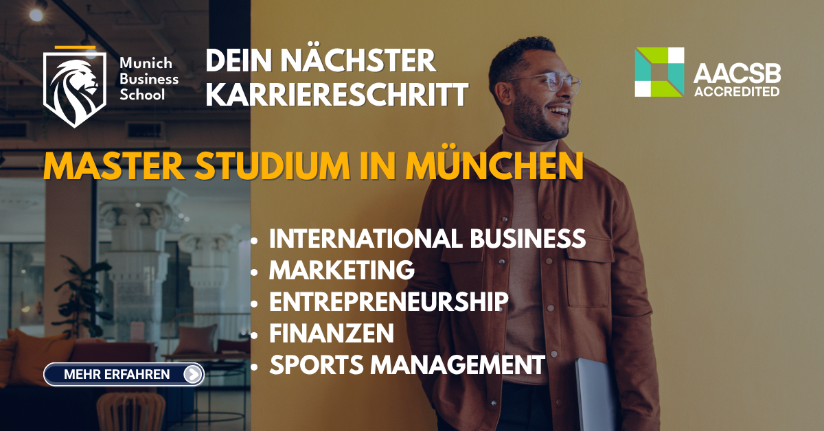 Munich Business School Facebook ad: Study Business in Germany