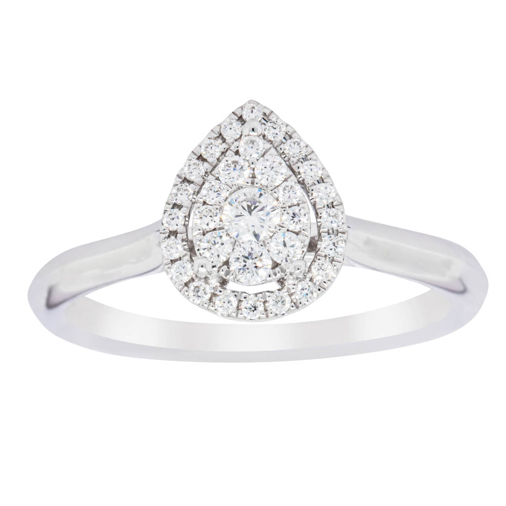 Walker and Hall Facebook ad: Halo Natural Diamond Engagement Rings