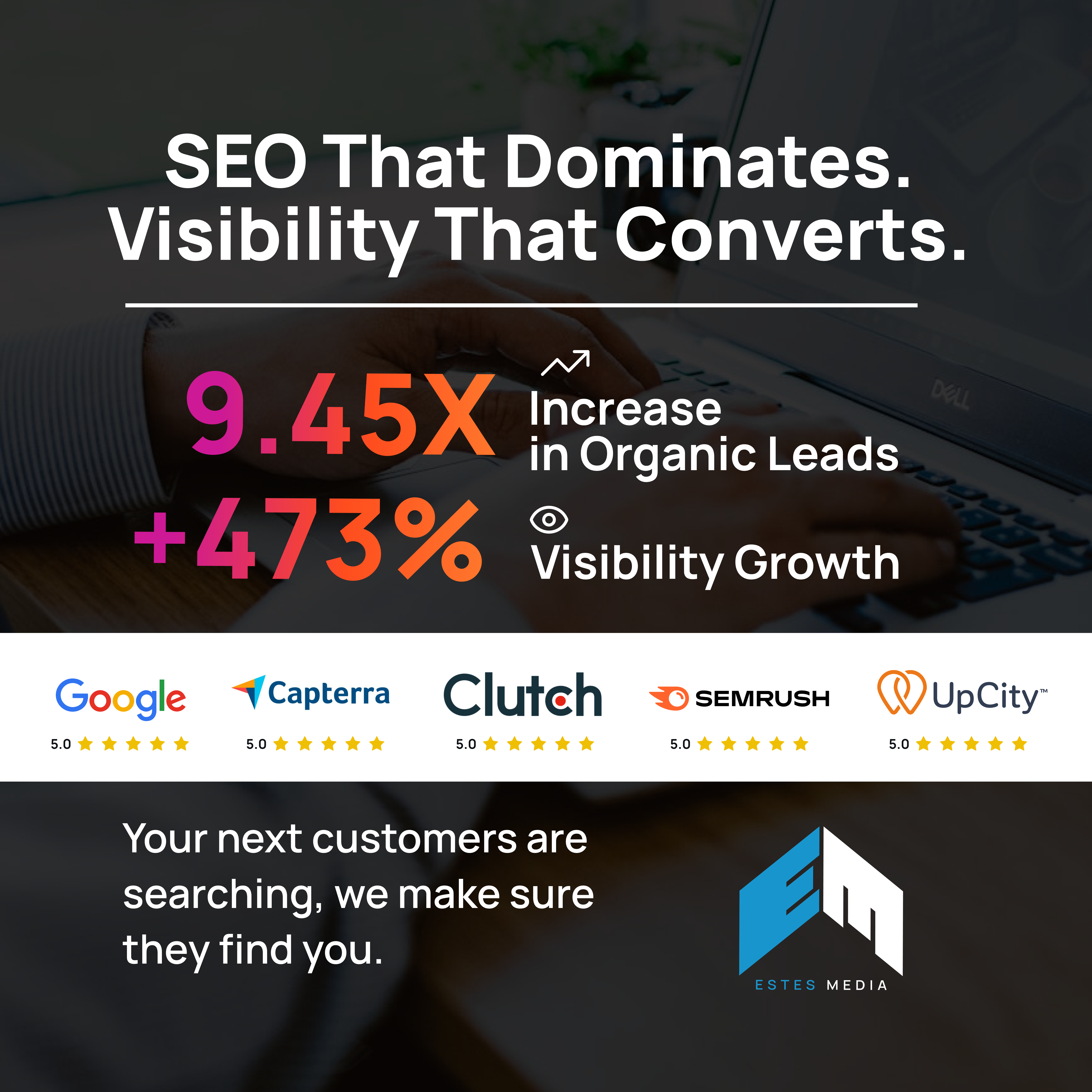 Estes Media Facebook ad: If your SEO isn’t generating ROI, it’s wasting…