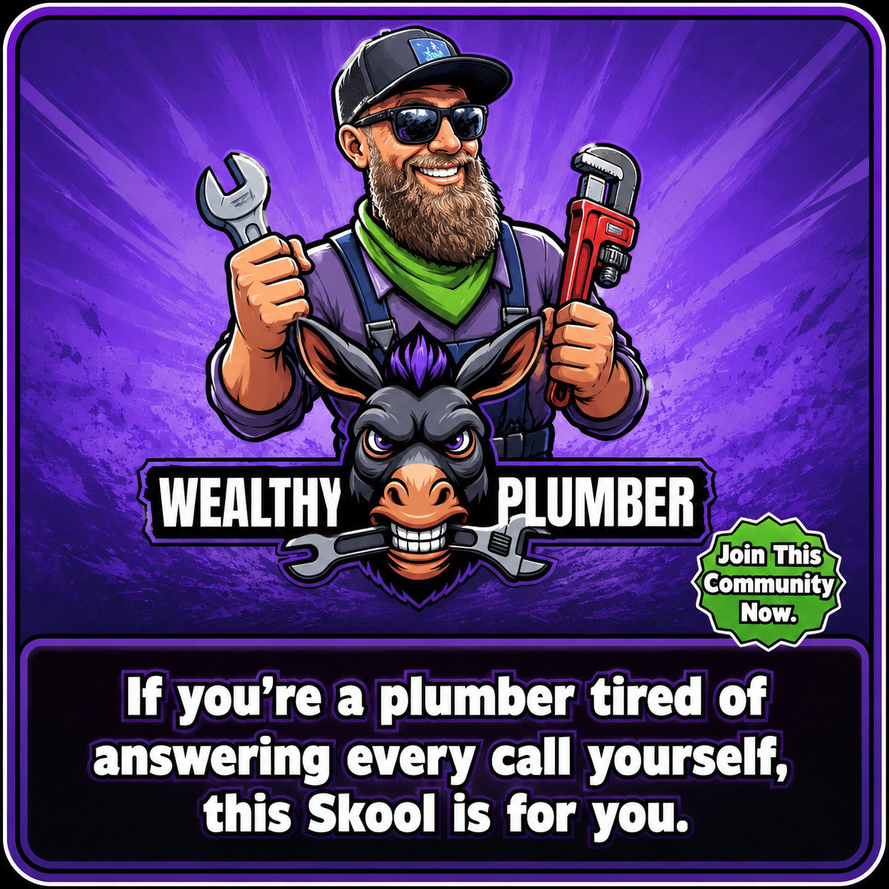Skool Facebook ad