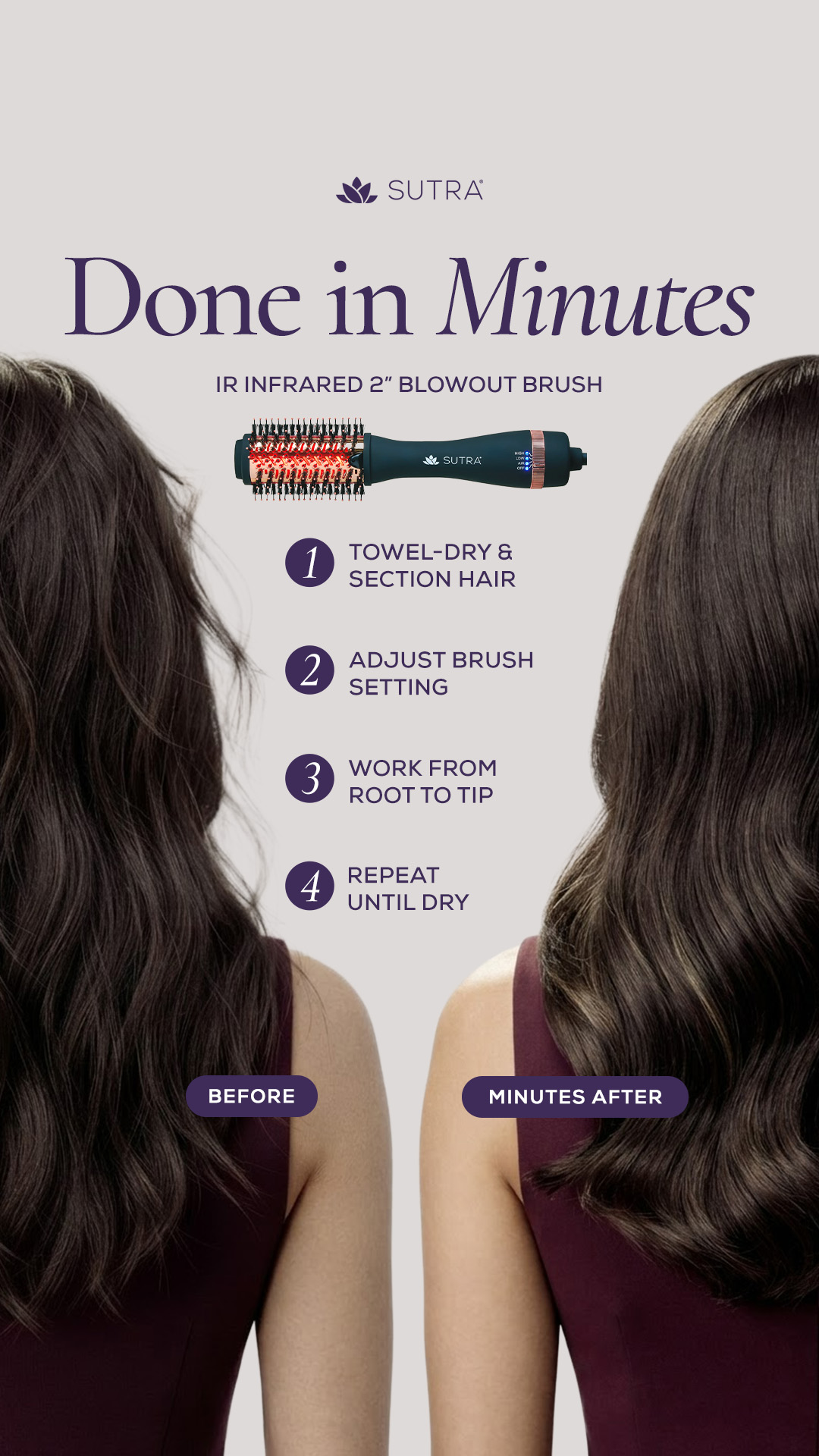 Sutra Beauty Facebook ad: IR Infrared Blowout Brush