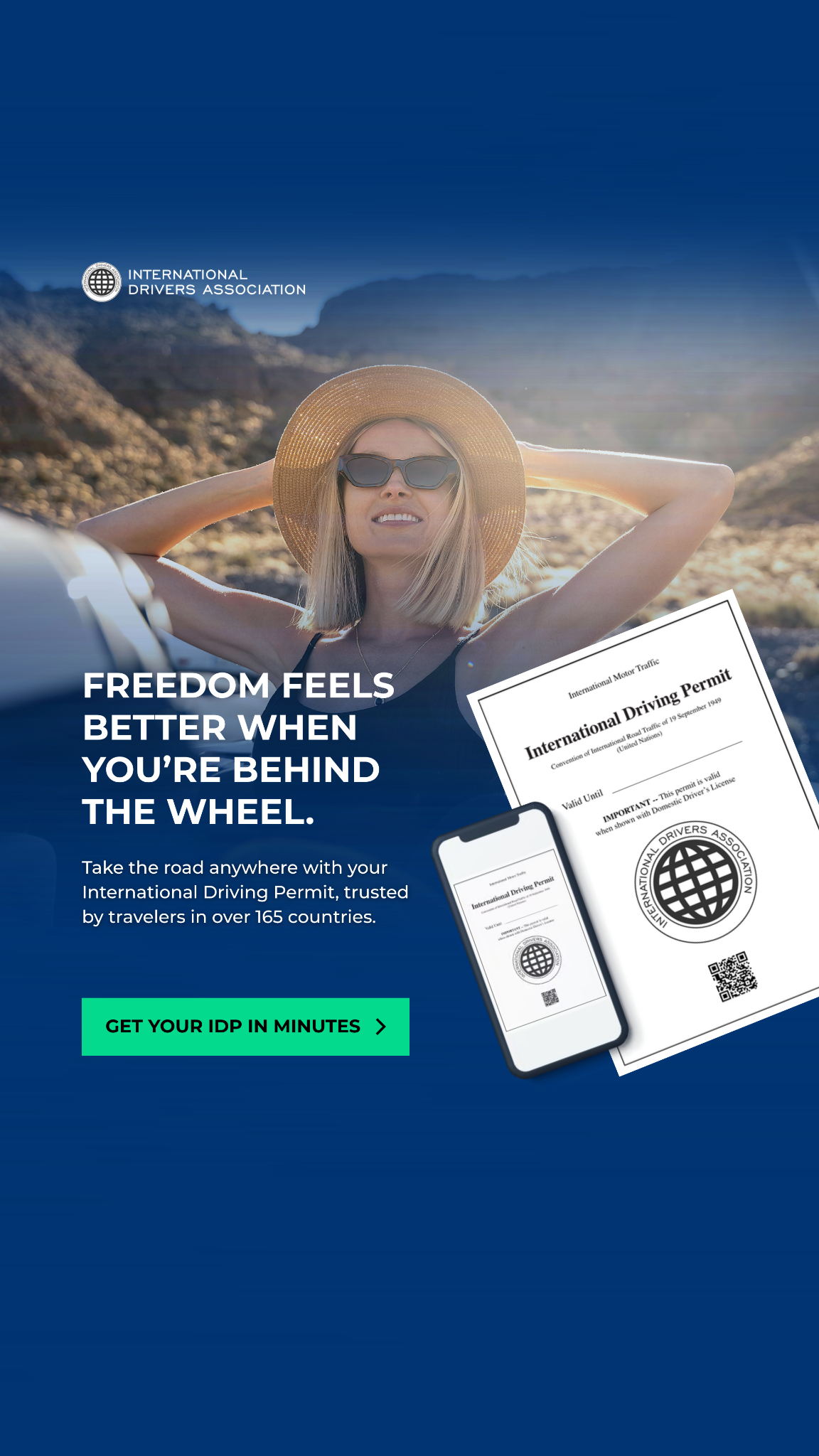 International Drivers Association Facebook ad from Feb 4, 2026