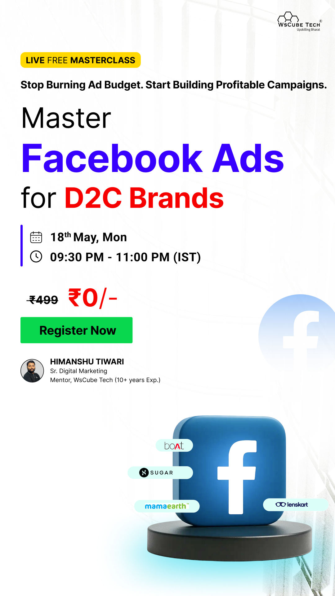 WsCube Tech Facebook ad