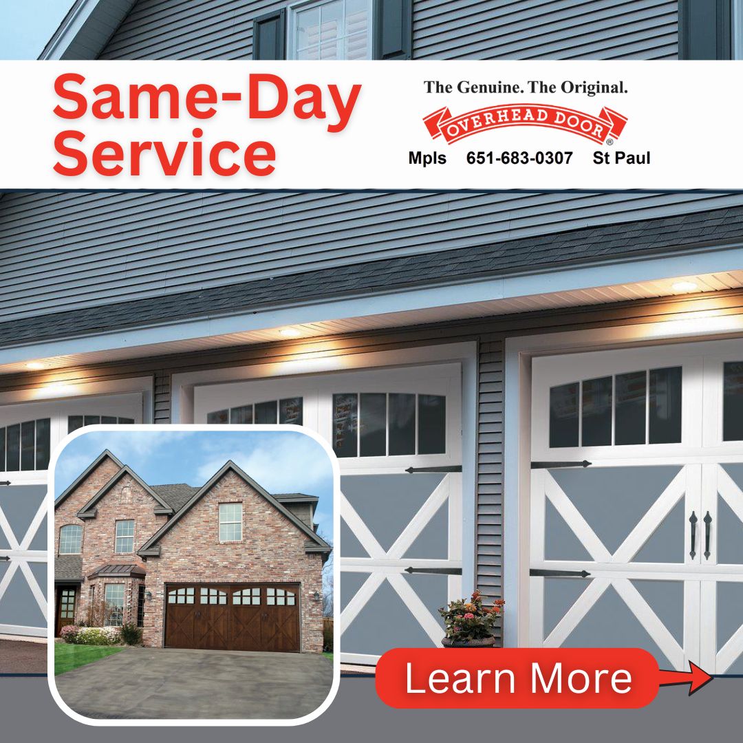 Overhead Door Company of the Northland Facebook ad: Don’t wait on garage problems-get the expert care…