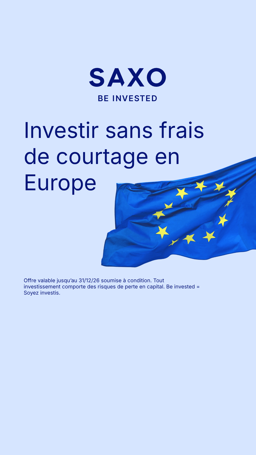 Saxo Banque Facebook ad