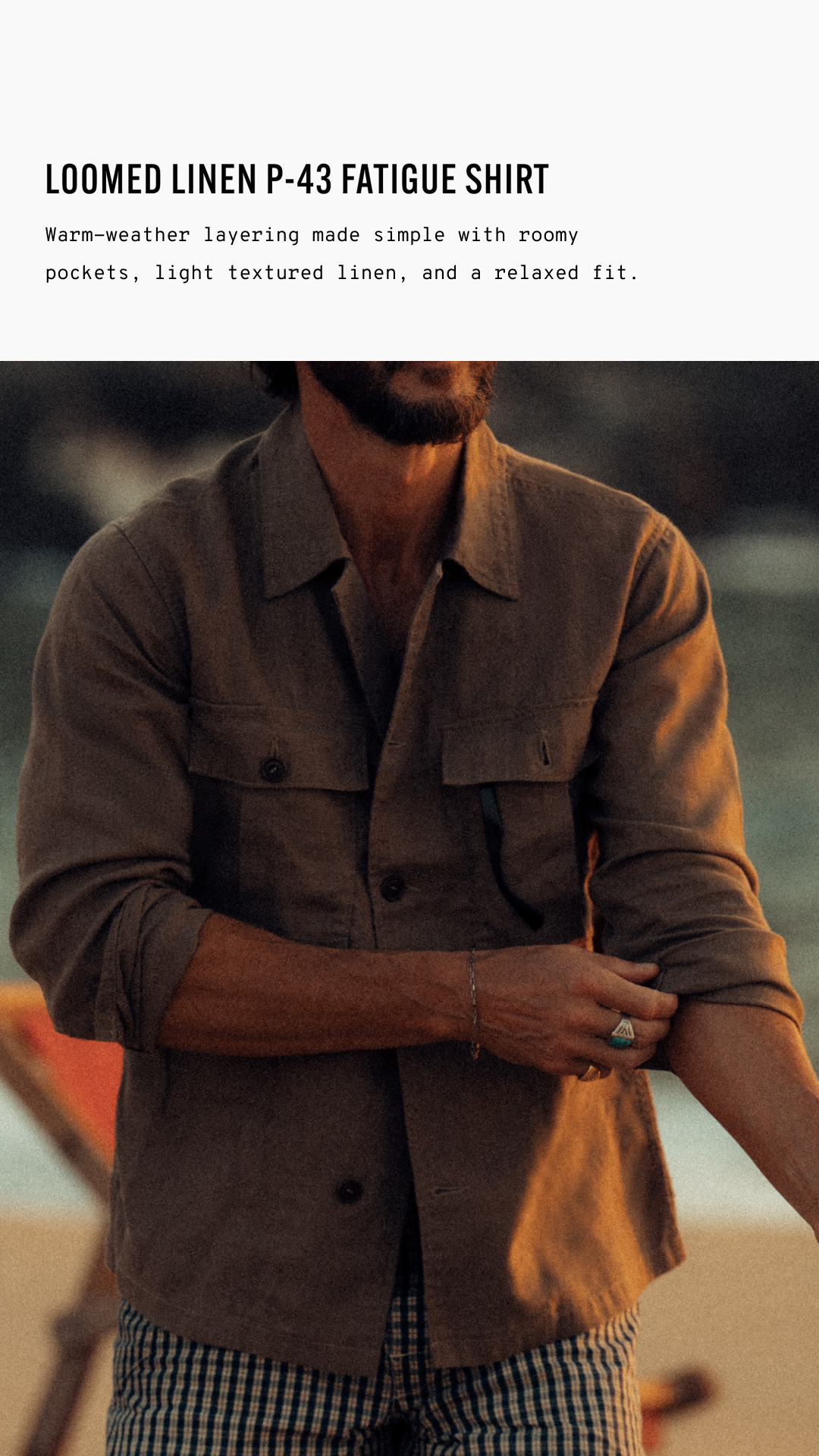 Buck Mason Facebook ad