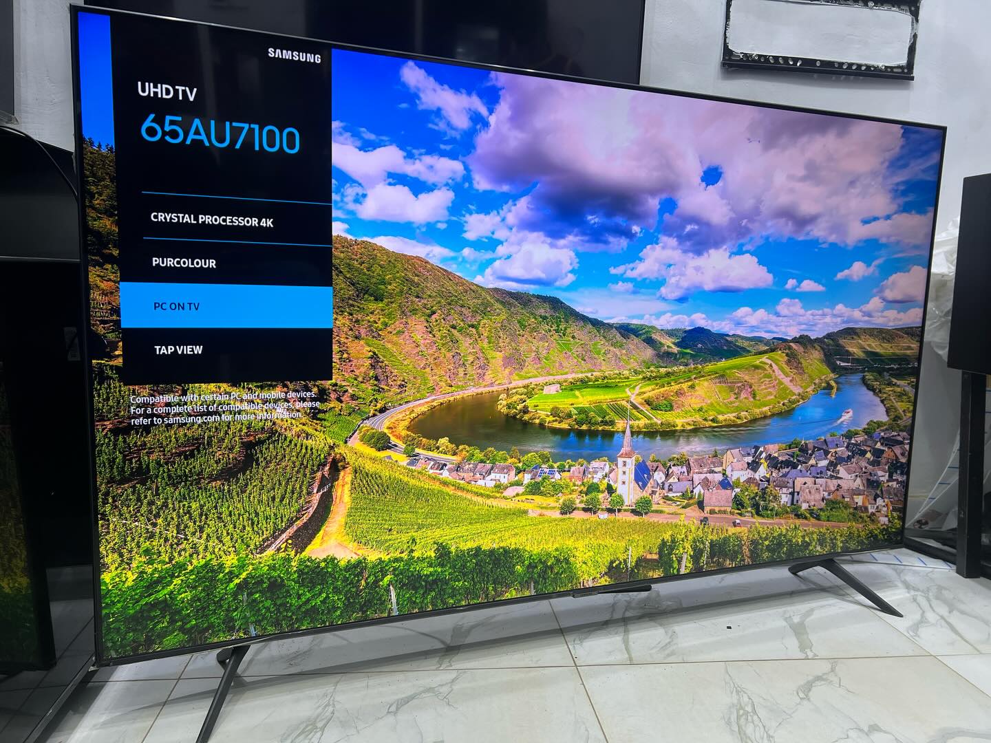 A-1 Electronics Nig.Ltd Facebook ad: 65’’ Samsung 4k Crystal UHD smart Tv (AU)…