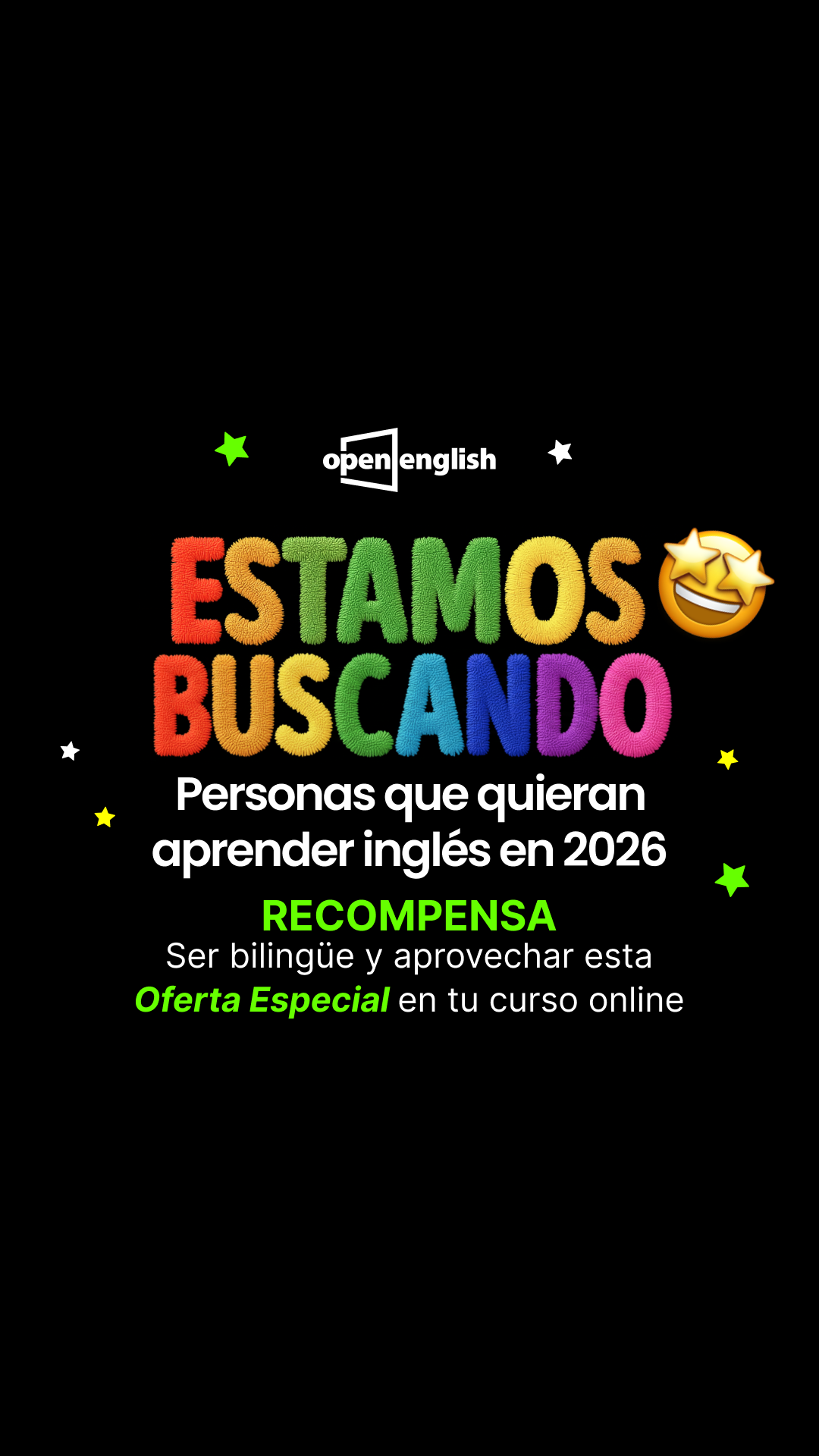 Open English Facebook ad