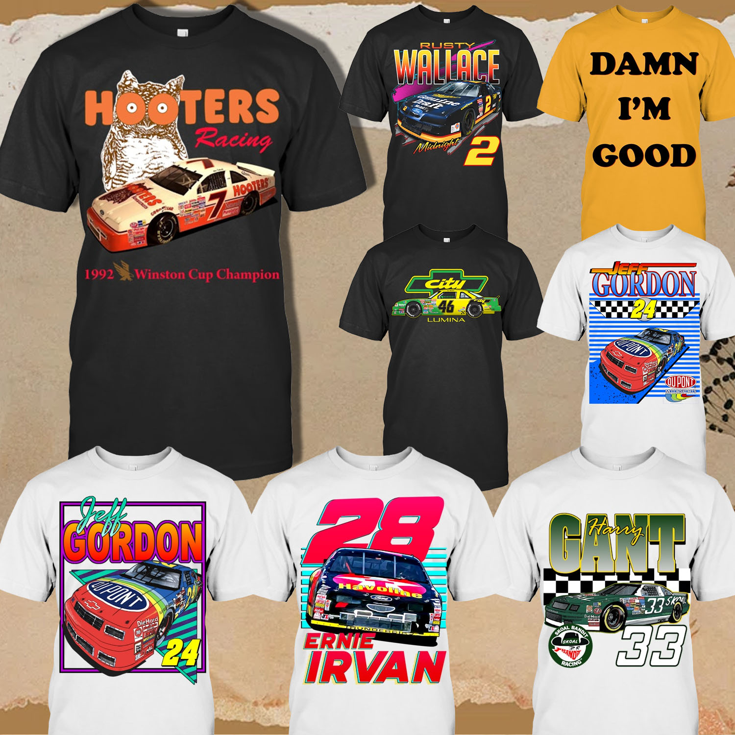 Vintage Tee 01 Facebook ad: NASCAR