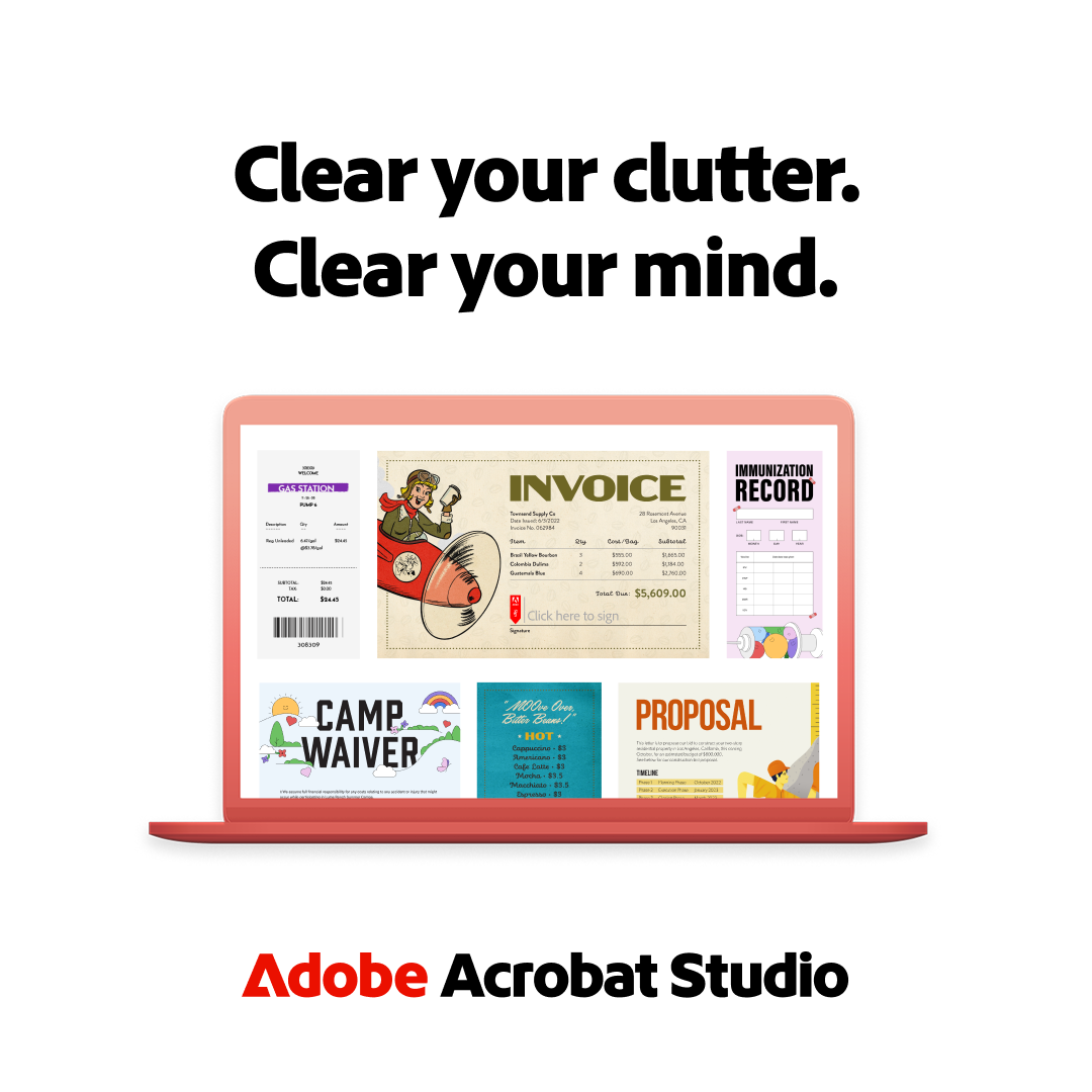 Adobe Acrobat Facebook ad