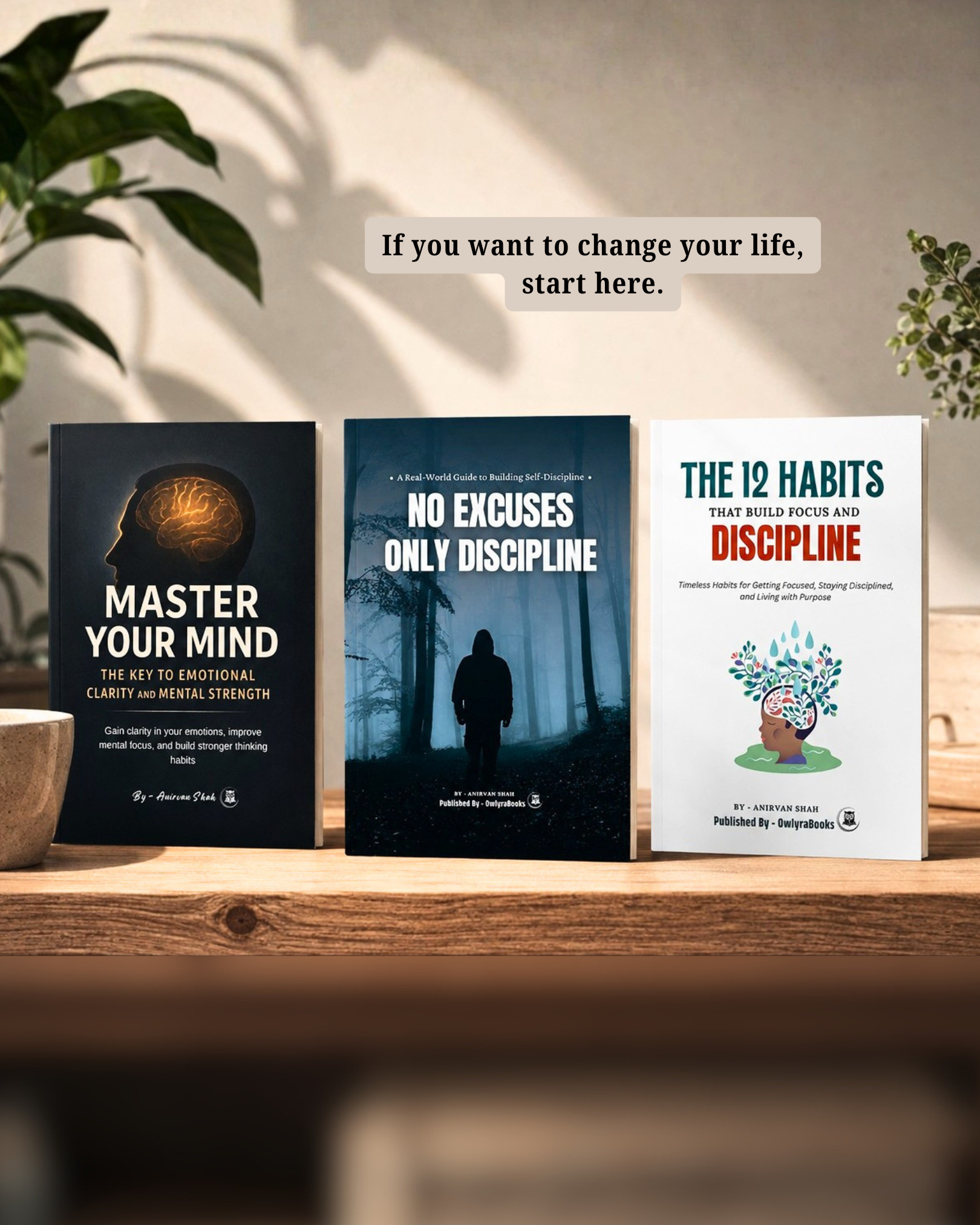 OwlyraBooks Facebook ad: Build Focus. Discipline. A Better Mindset.