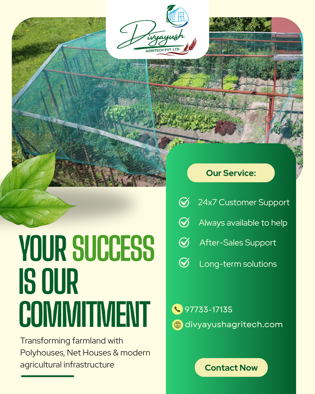 Divyayush Agritech Facebook ad: Engage with our experts to uplifts your production…