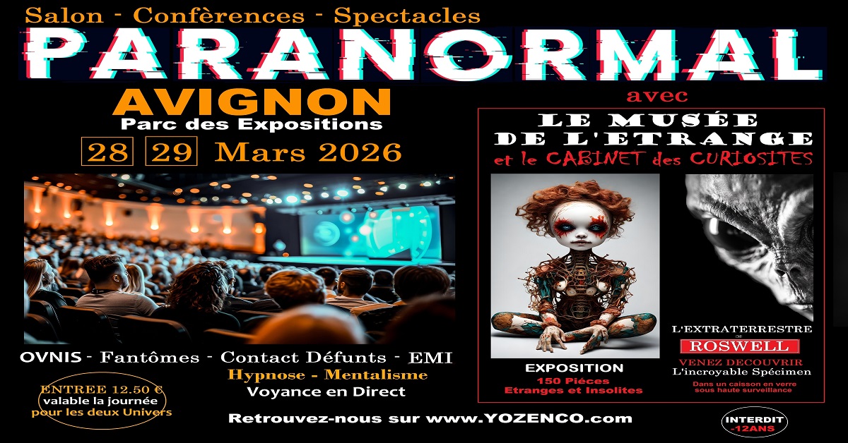 Salons du Paranormal Facebook ad: AVIGNON - Salon du Paranormal ร Avignon Parc Expo - 3รจmeโฆ
