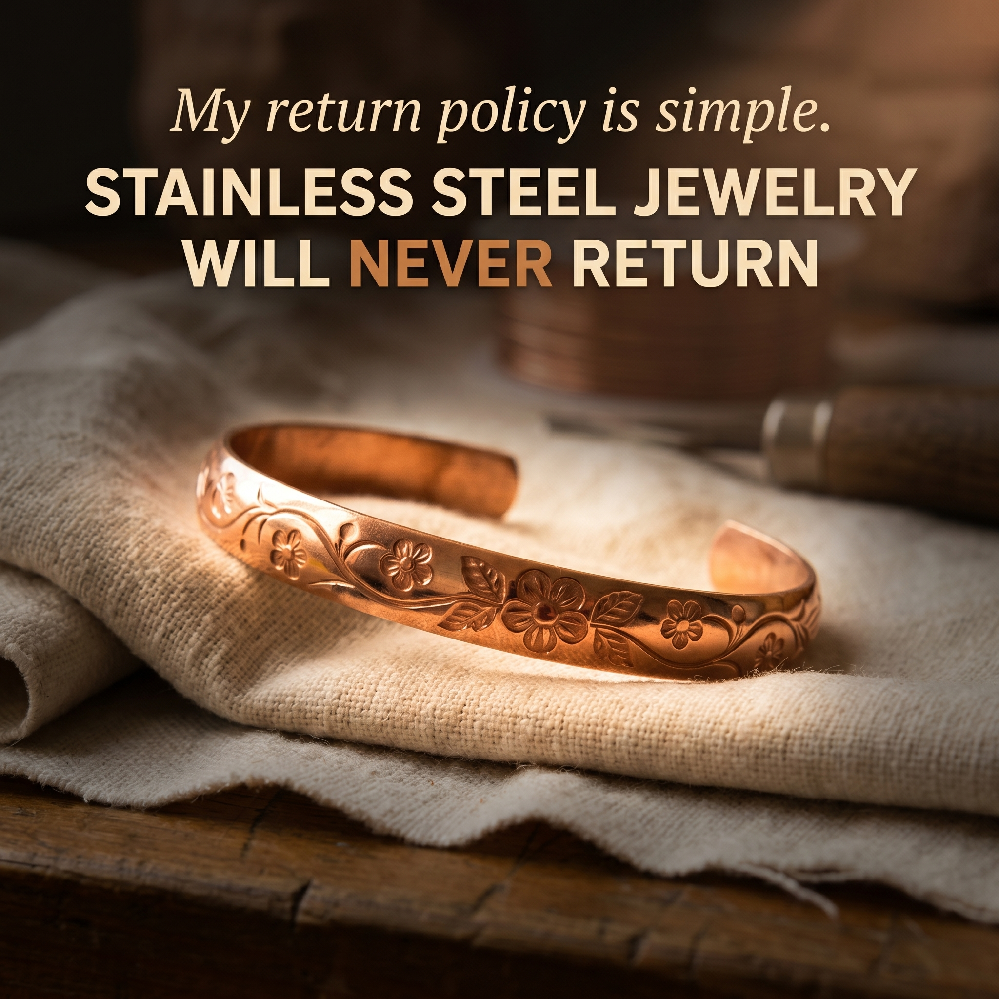 Vera’s Copper Jewelry Facebook ad