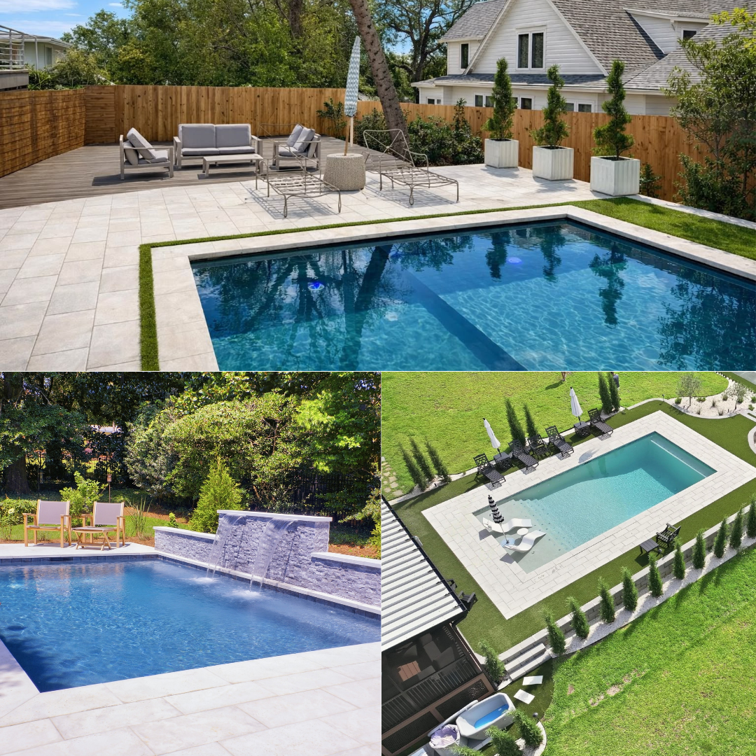 Dominion Luxury Pools Facebook ad: Custom Luxury Pool Starting At $70K
