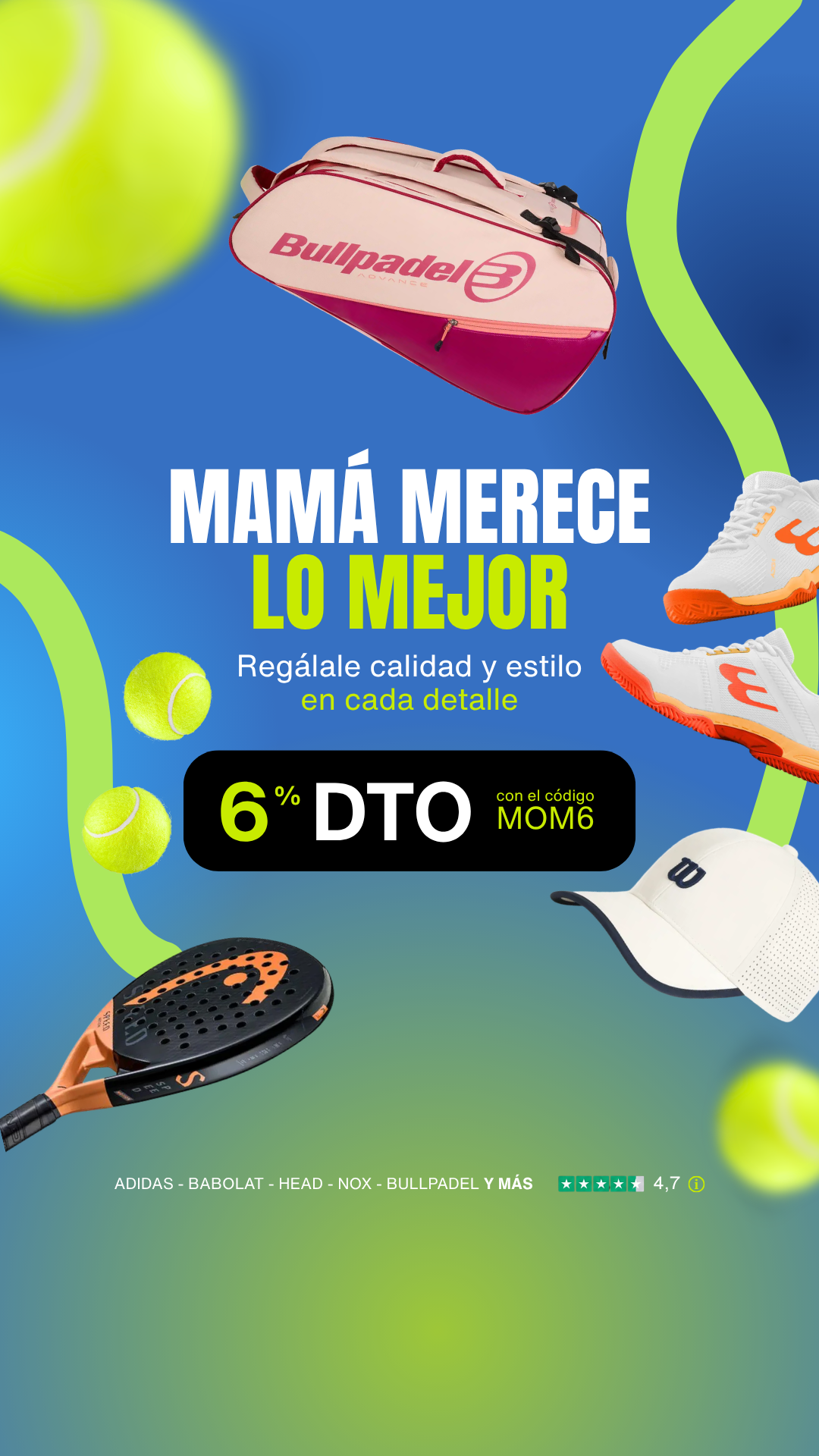 Padel Kiwi Facebook ad from Apr 23, 2026