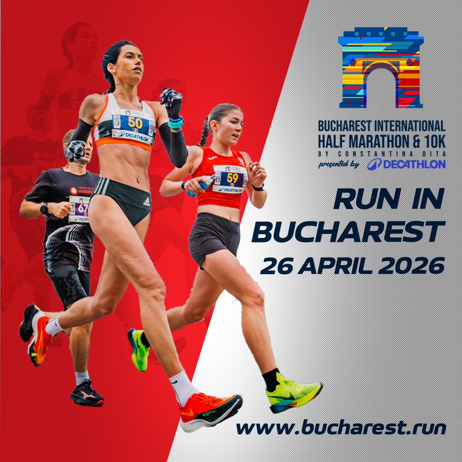Bucharest International Half Marathon & 10K by Constantina Dita Facebook ad: Aleargă la ediția aniversară de 10 ani