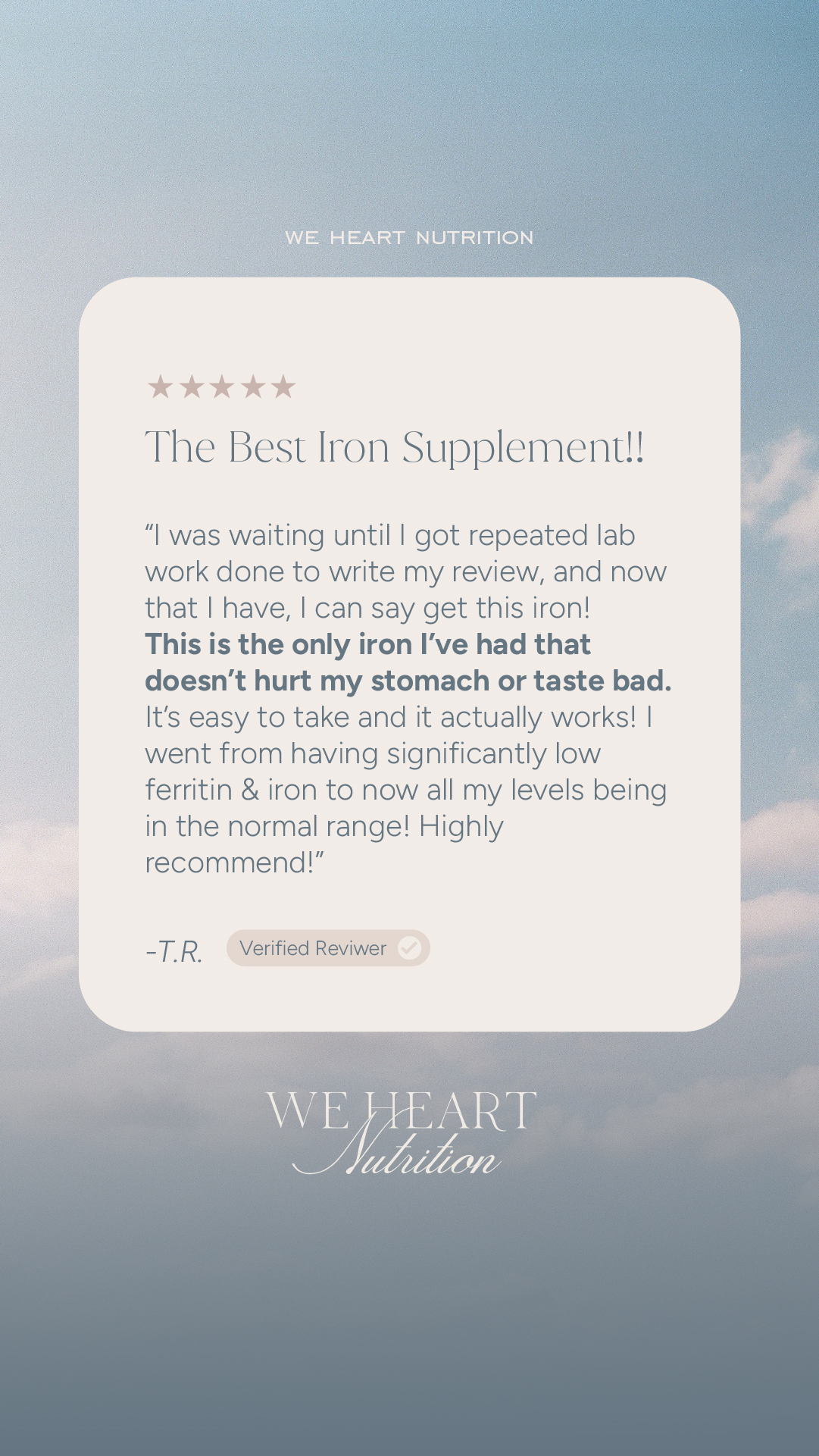 We Heart Nutrition Facebook ad