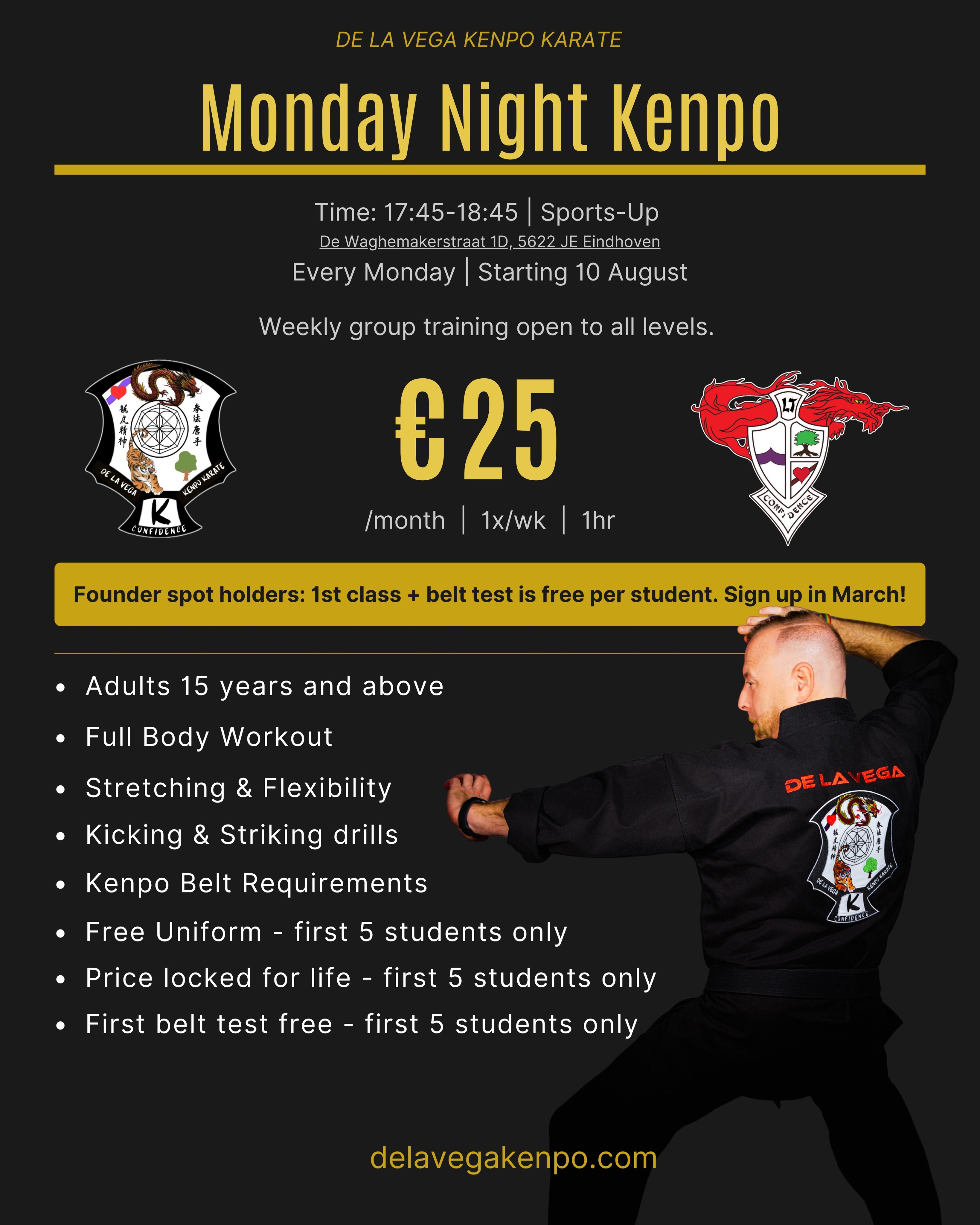 De La Vega Kenpo Karate Facebook ad