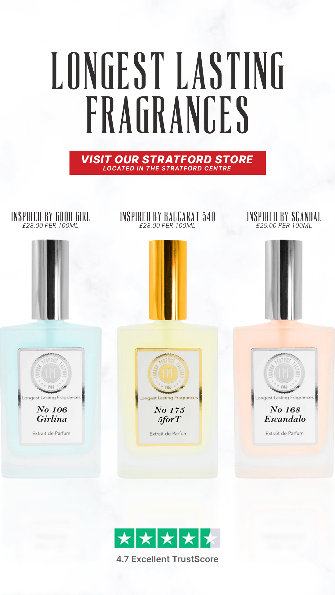 London Perfume Factory Facebook ad
