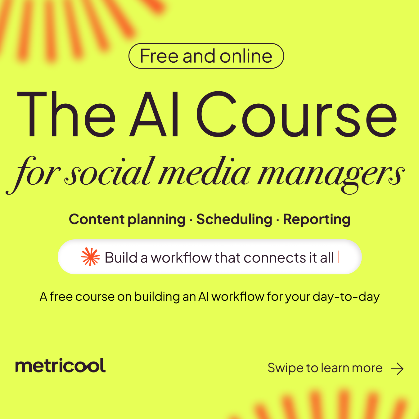 Metricool Facebook ad