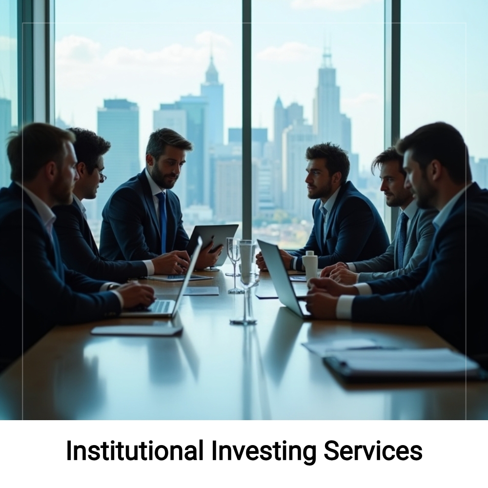 SearchLogik Elevation Facebook ad: Institutional Investing Services.