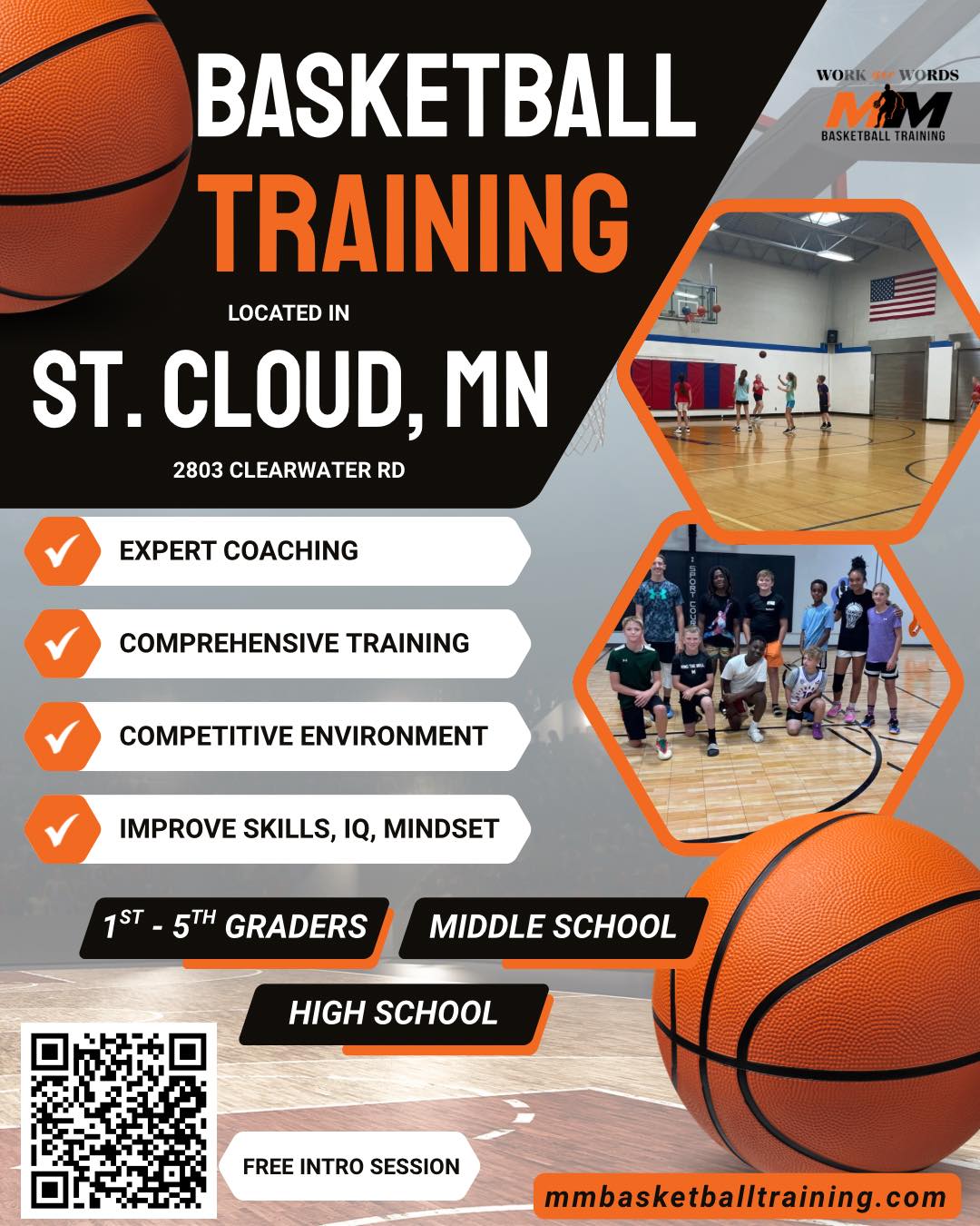 MM Basketball Training Facebook ad: Are you just hoping your child gets better…