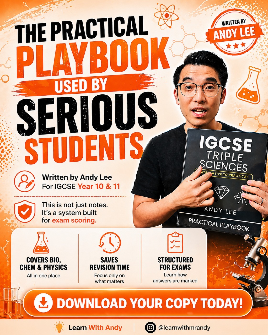 Mr Andy Lee Facebook ad: Your child can understand Triple Sciences, but still…