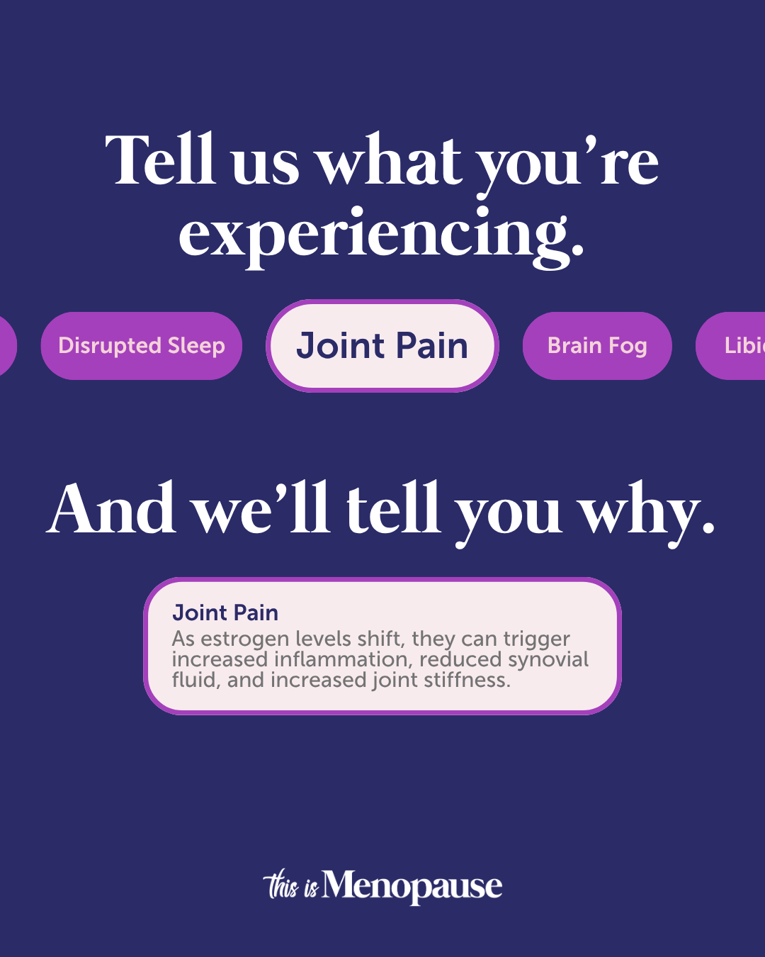 ThisIsMenopause Facebook ad: Is This Perimenopause? Check Your Symptoms