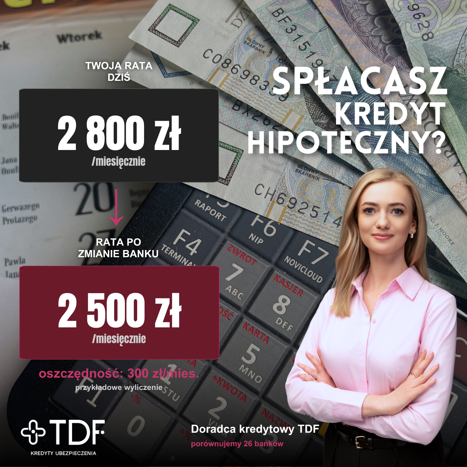 TDF Kredyty Ubezpieczenia Facebook ad: Bezpłatna analiza refinansowania