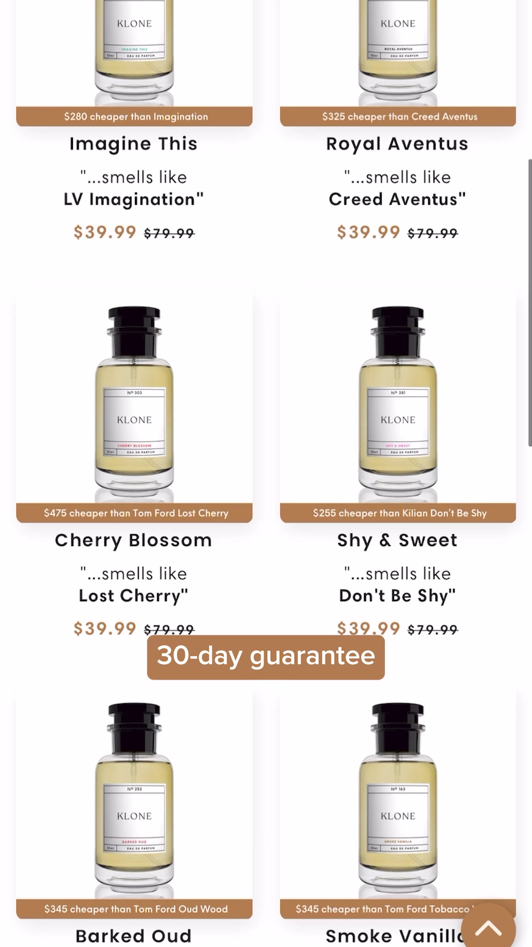 Klone Scents Facebook ad: These Perfumes are a MUST have!