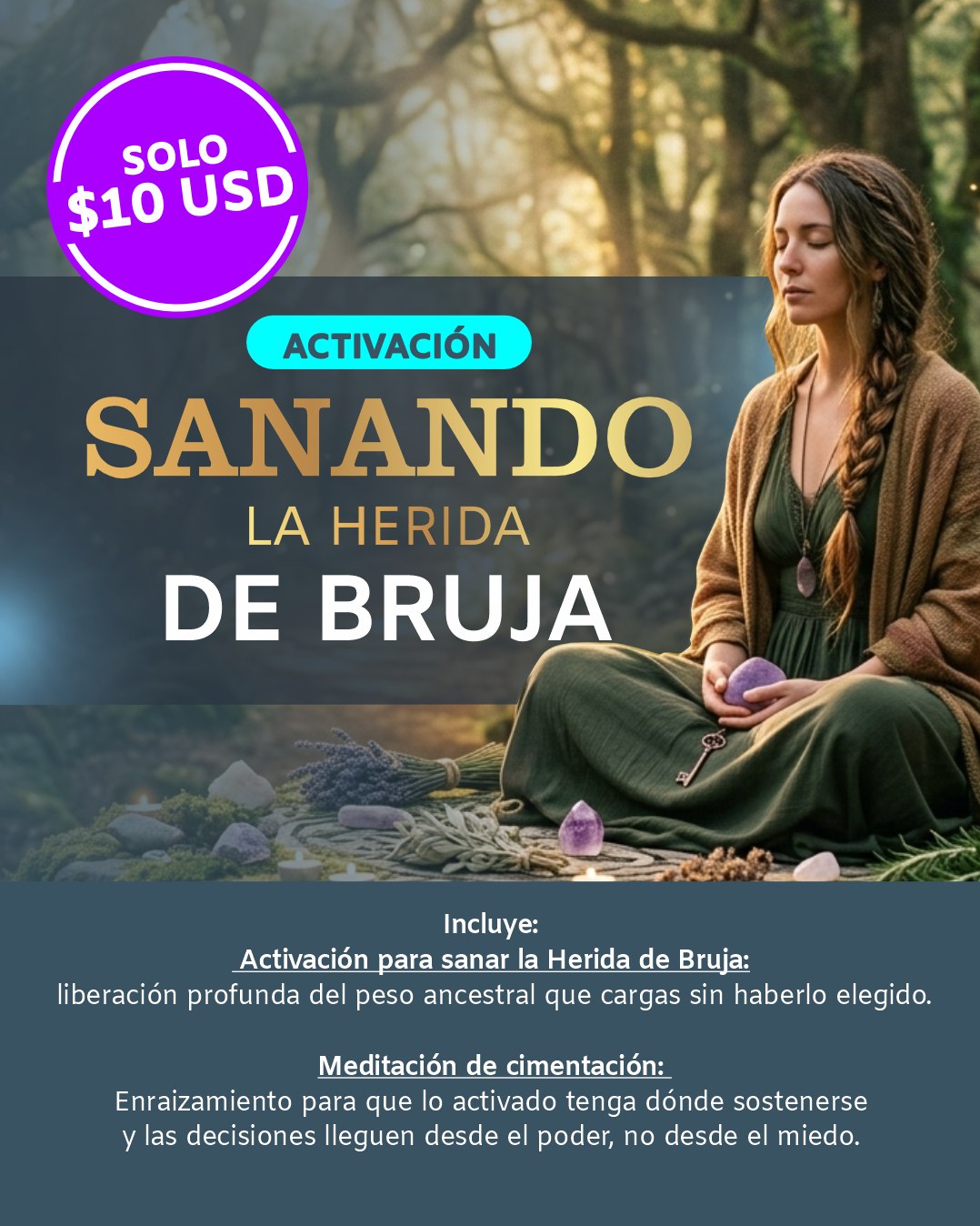 Anami Facebook ad: Sanando la herida de bruja - Cata Anami