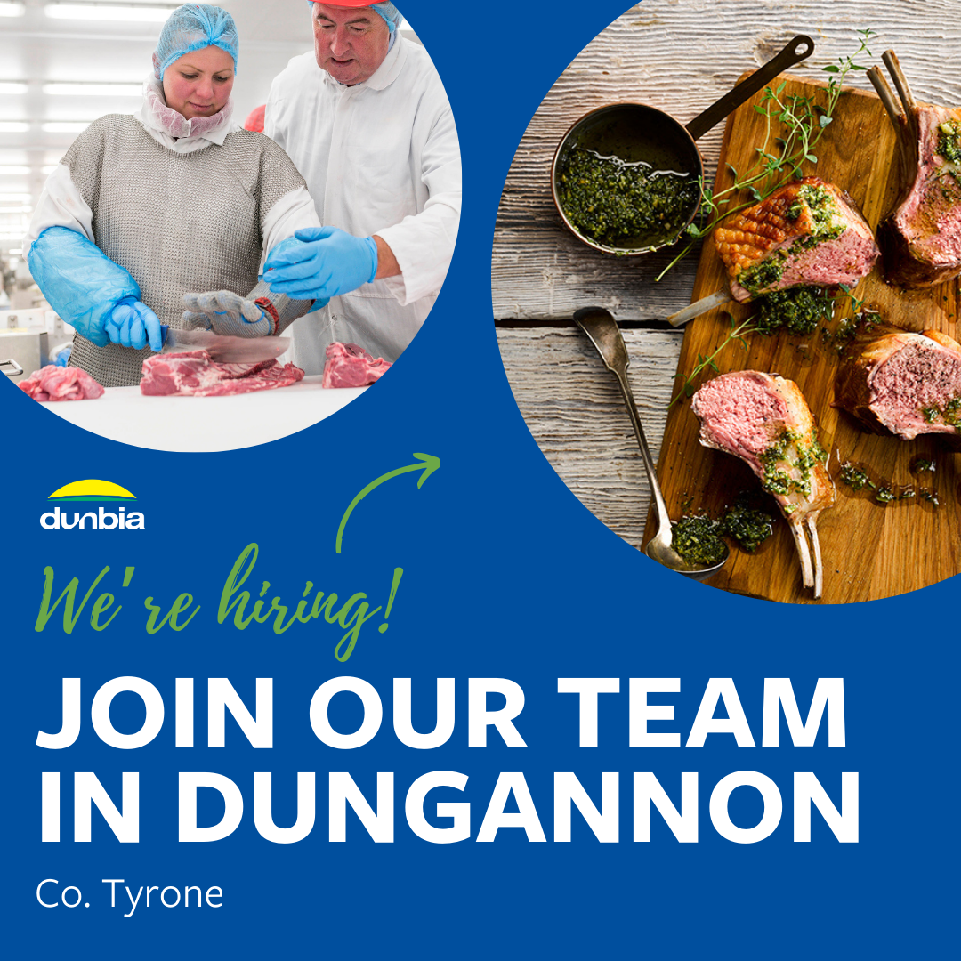 Dunbia Group Facebook ad: We’re hiring at Dunbia, Dungannon in County Tyrone!