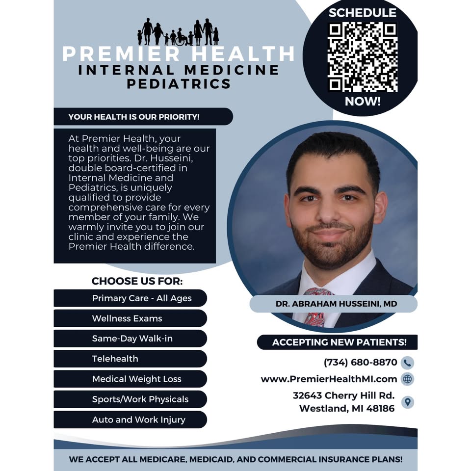 Premier Health Internal Medicine & Pediatrics Facebook ad: Get Scheduled Today!