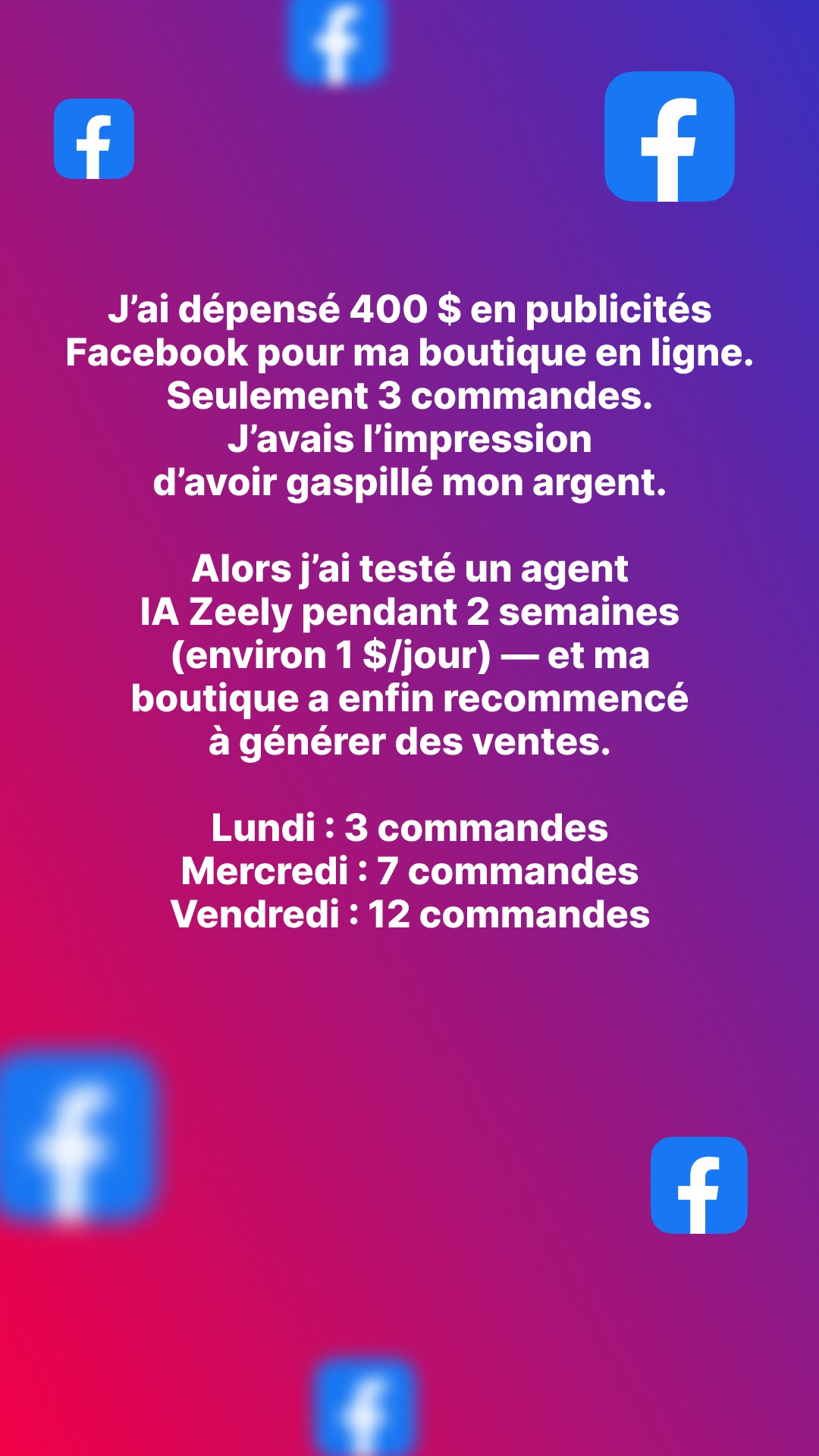 Zeely Facebook ad