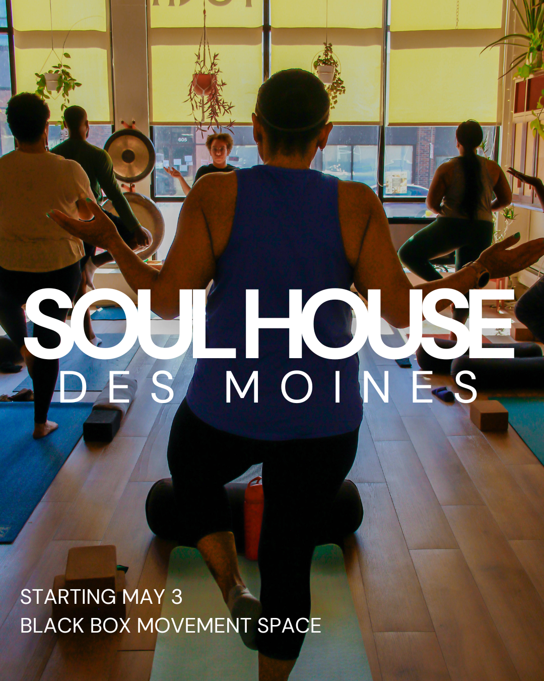 Soul House Wellness Facebook ad: Des Moines, Soul House is coming your way.