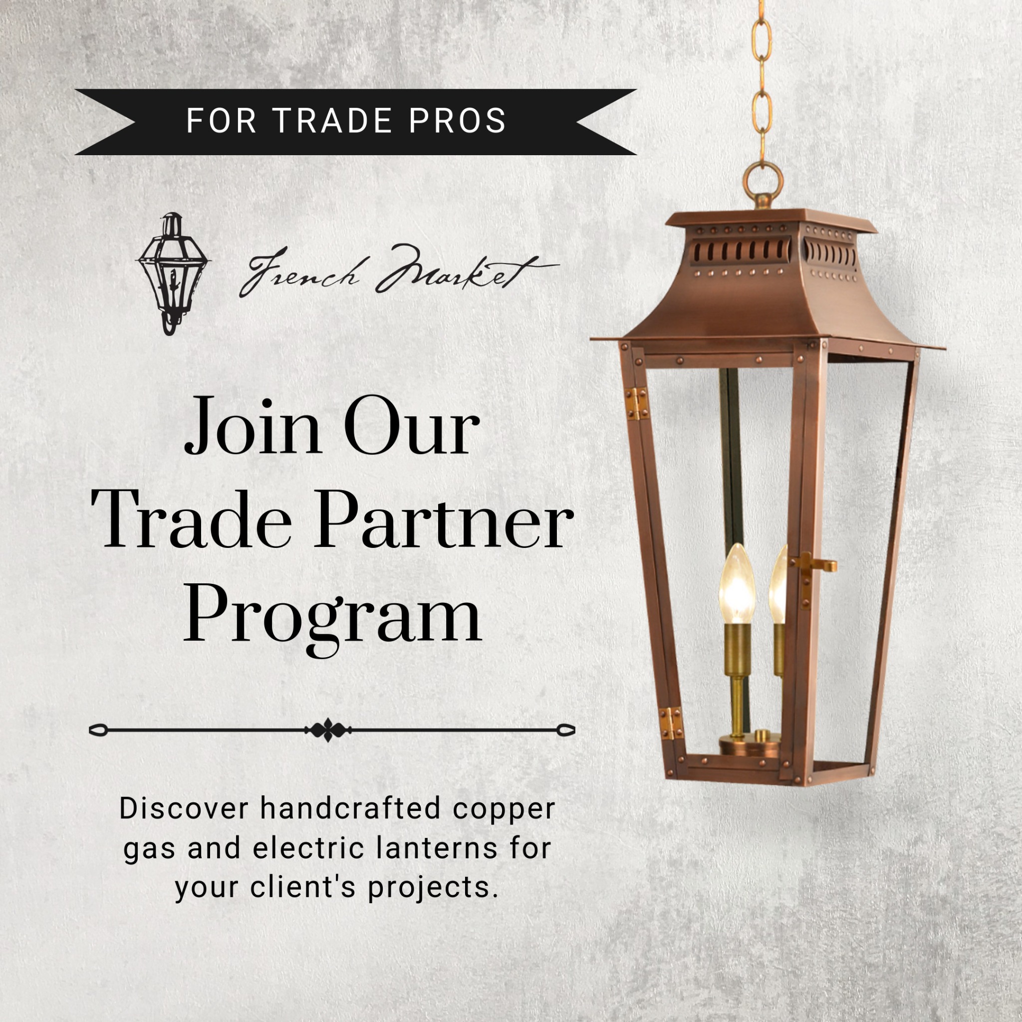 French Market Lanterns Facebook ad from Feb 11, 2026
