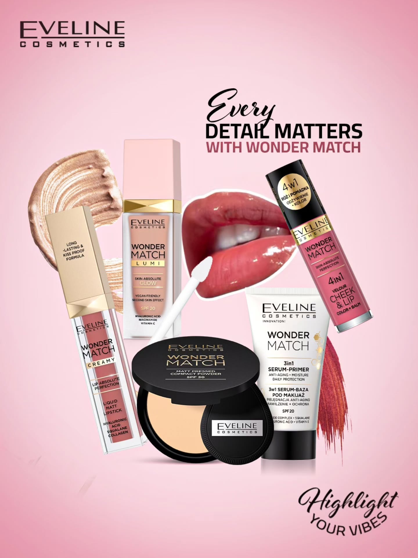 Eveline Makeup egypt Facebook ad: As every detail matters in your look