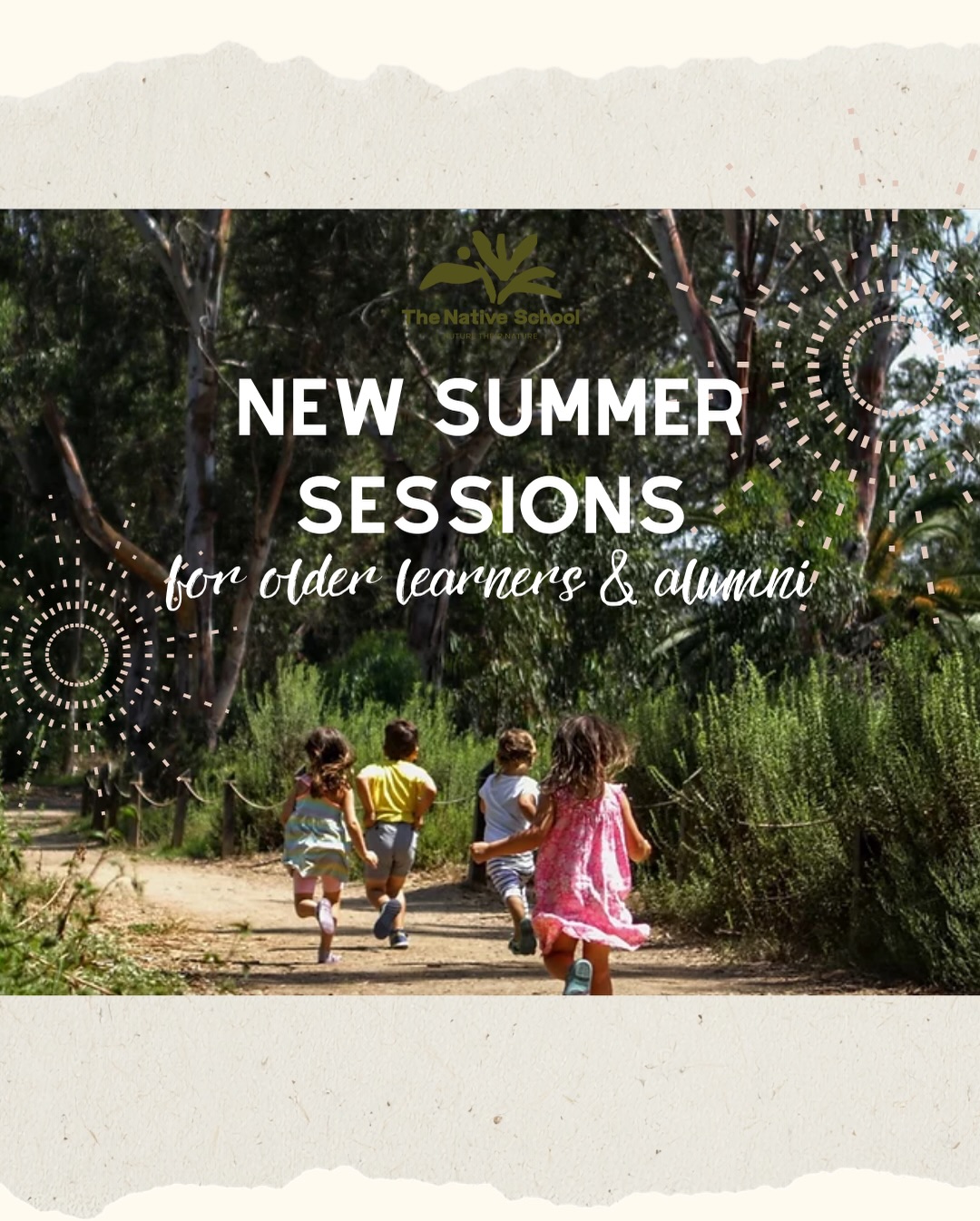 The Native School - A San Diego Forest School Facebook ad: Not just for the littles!