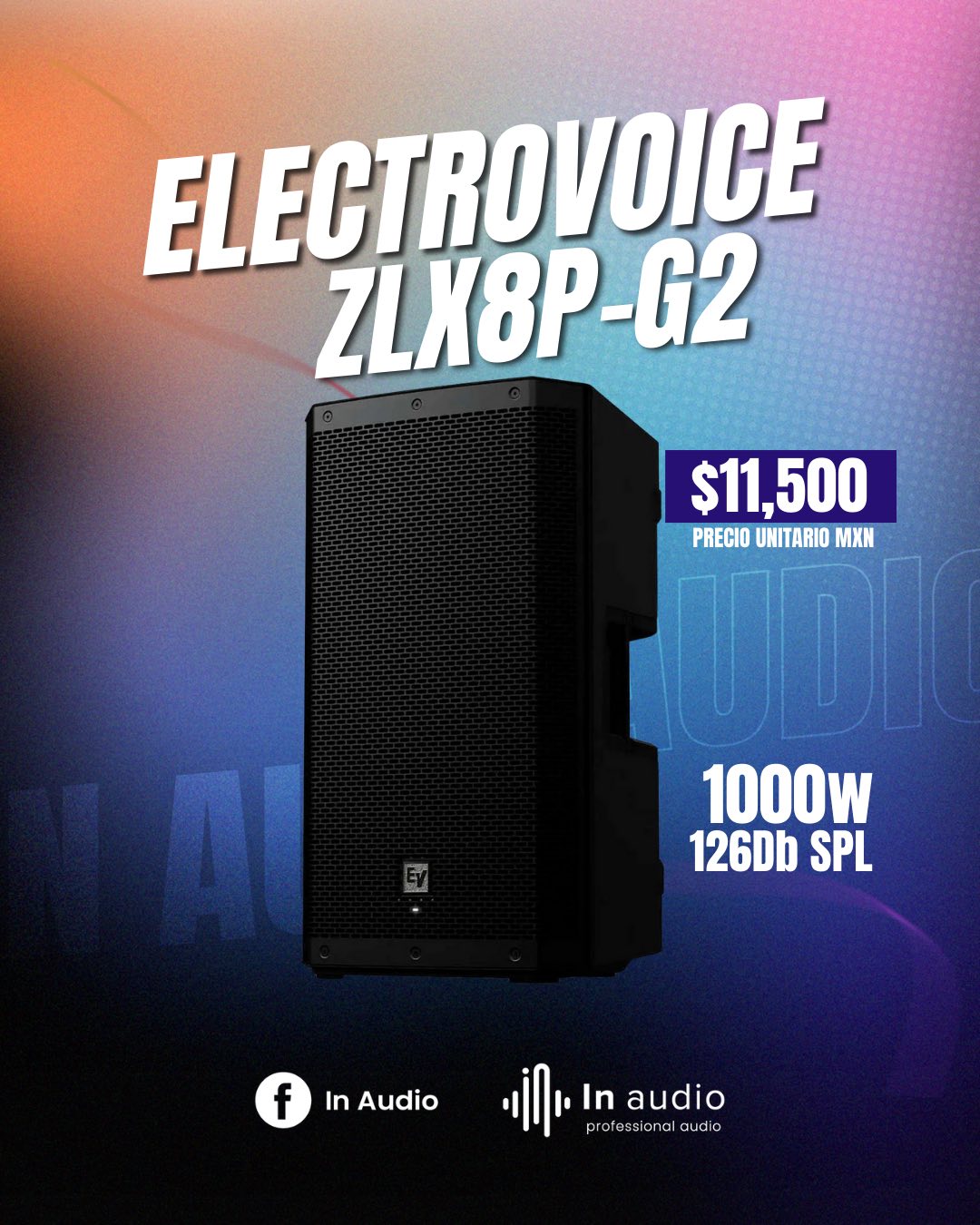 IN Audio Profesional Facebook ad