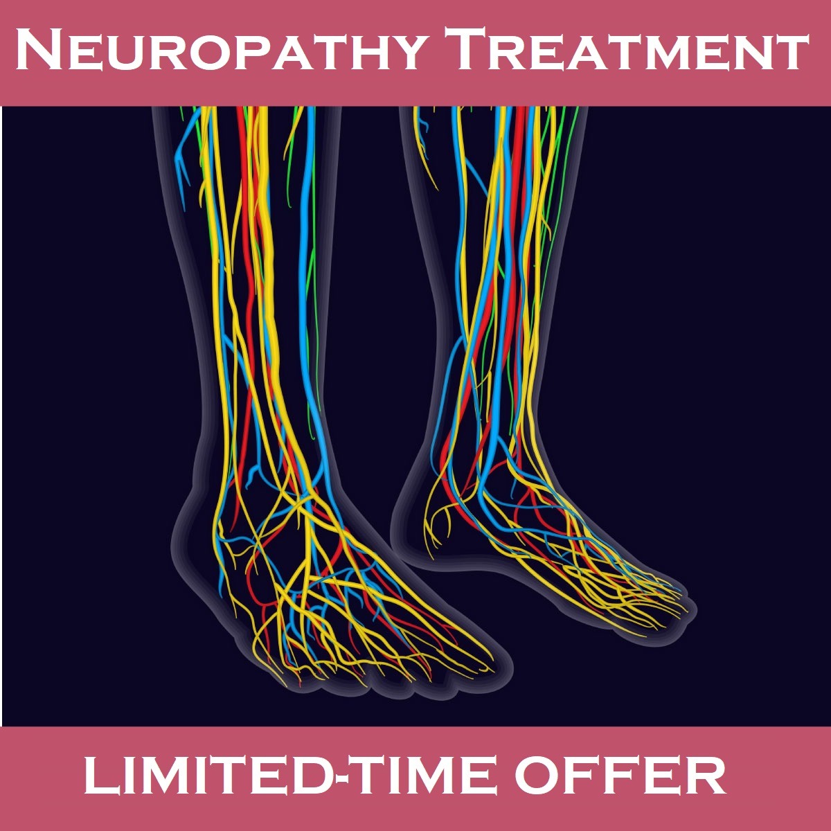 Peripheral Neuropathy Clinic for Numbness, Tingling, and Burning Pain Facebook ad: Neuropathy Relief Now Available in San Ramon, CA