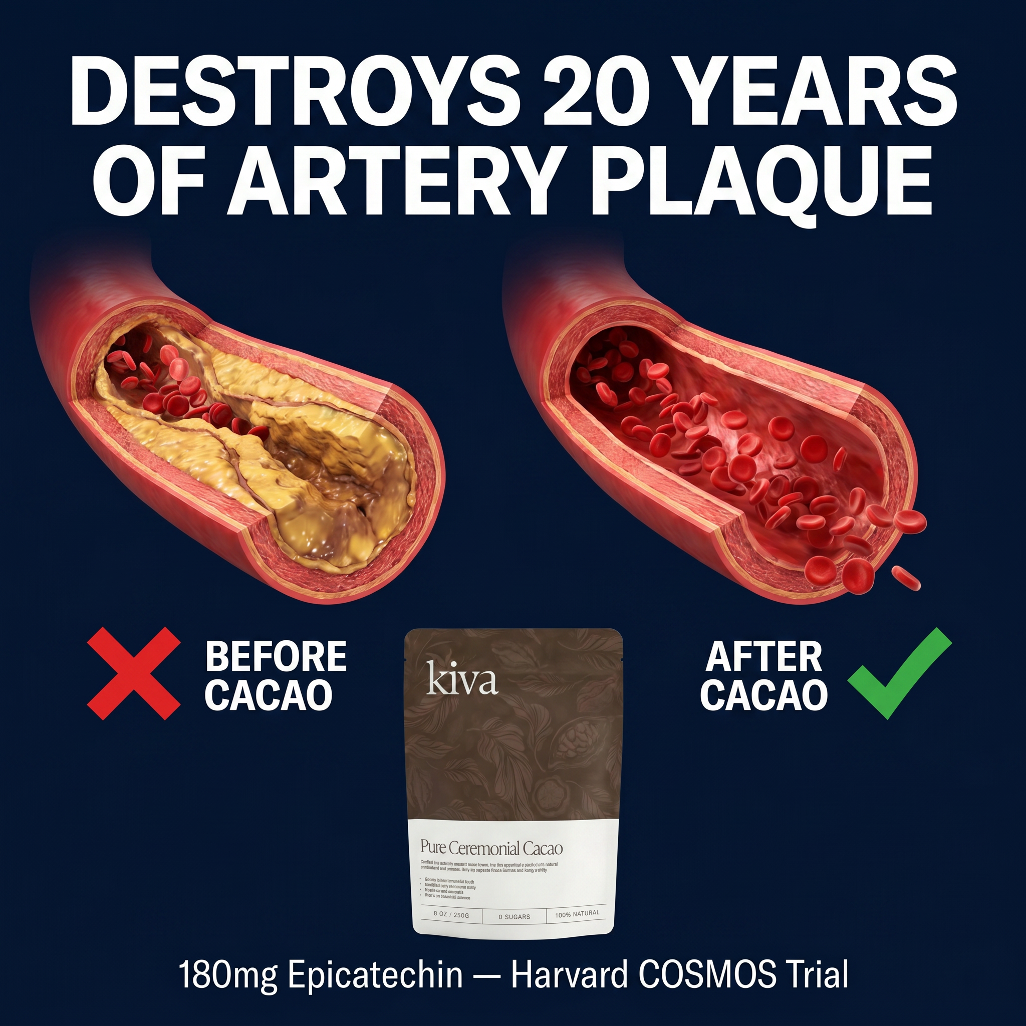 Kiva Cacao Superfood Facebook ad