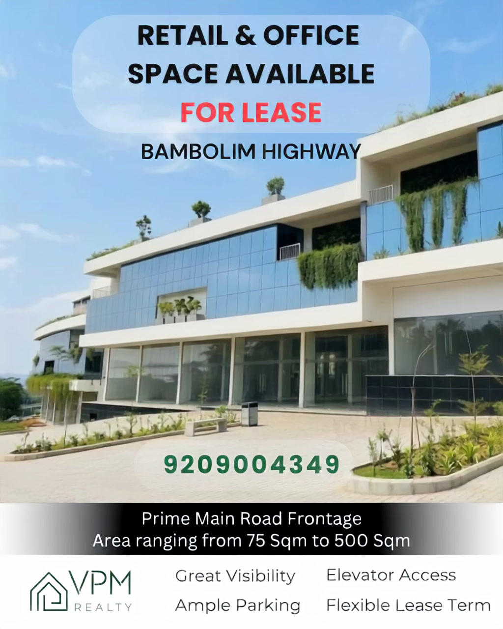 VPM Realty Facebook ad: Retail & Office Spaces Available