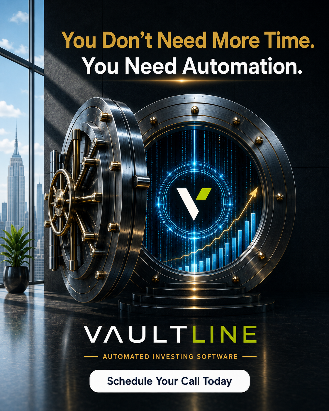 Vaultline Ai Facebook ad: A Hands-Off Way To Grow Capital