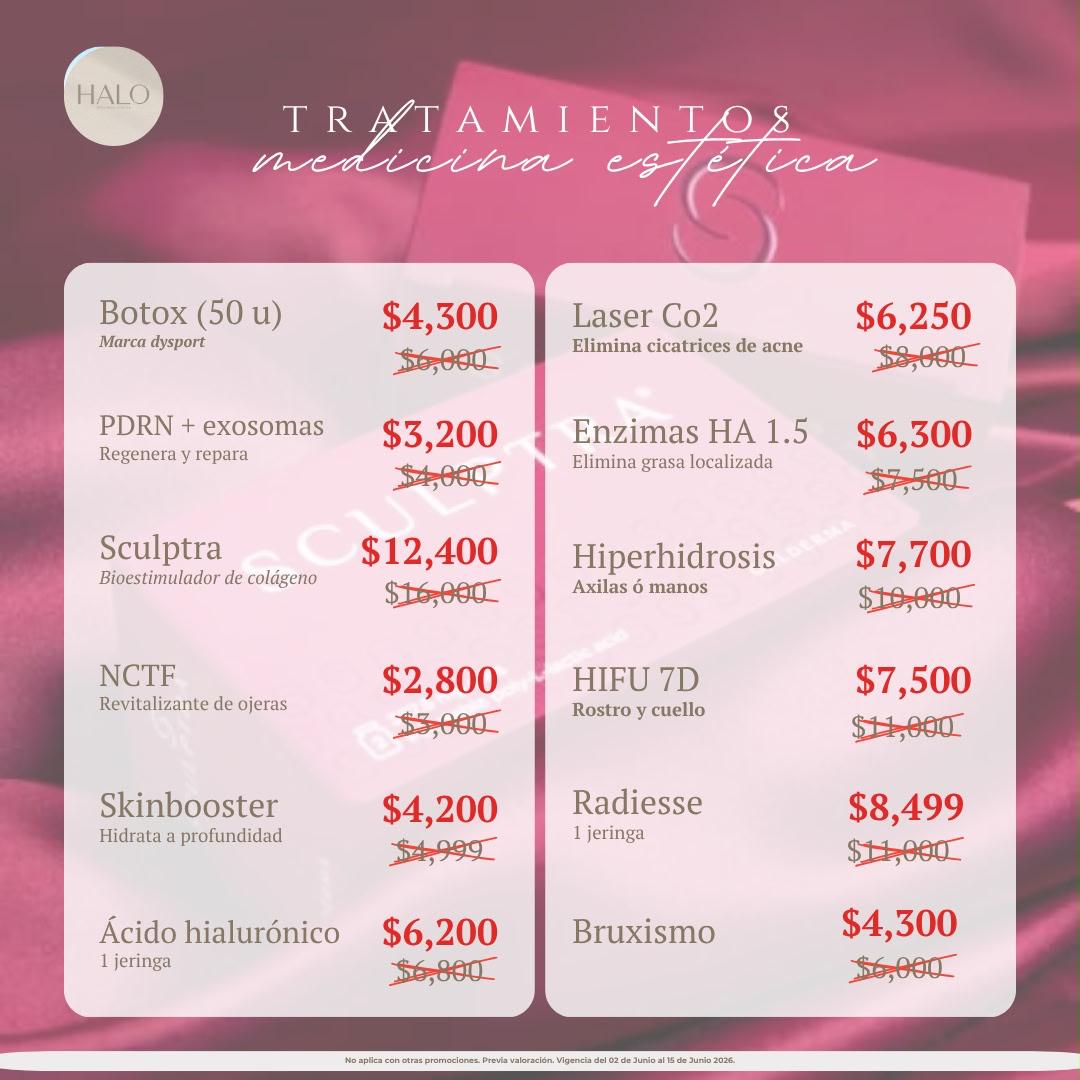 Dra. Valeria Carrillo Facebook ad: Renueva tu piel en HALO: tratamientos faciales y…
