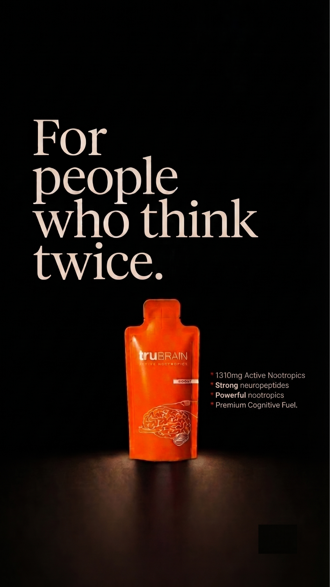 TruBrain Facebook ad